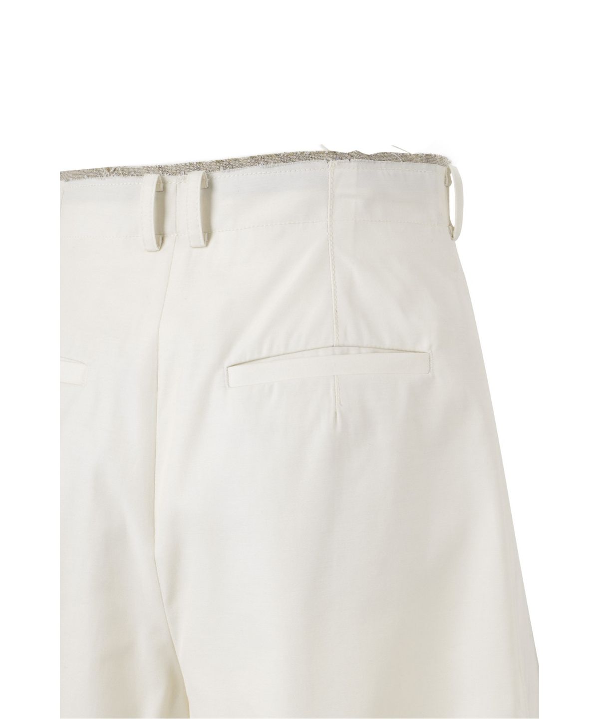 래코드(RECODE) Raw Edged Two Tuck Pants_RQPAS25531IVX