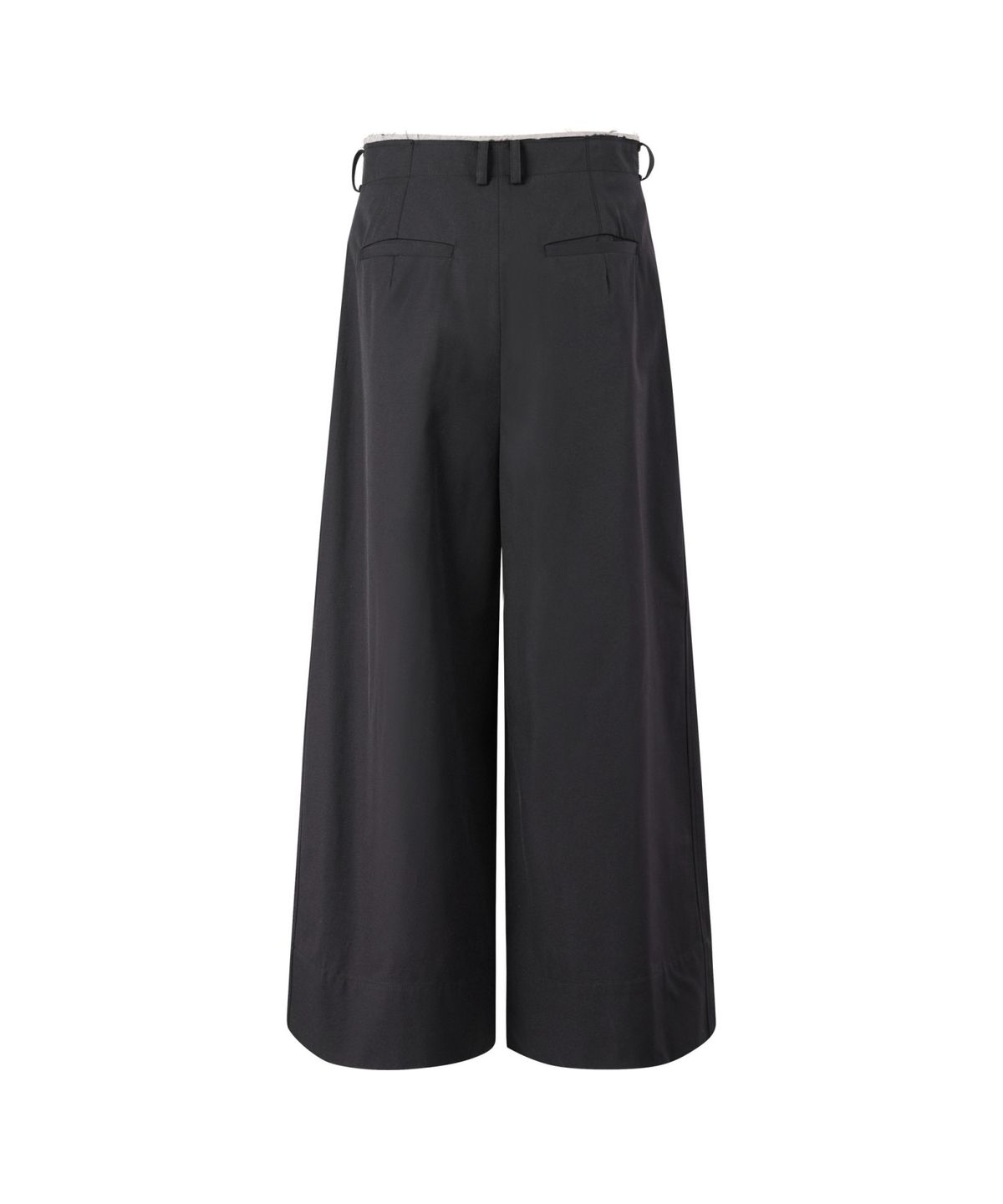 래코드(RECODE) Raw Edged Two Tuck Pants_RQPAS25531BKX