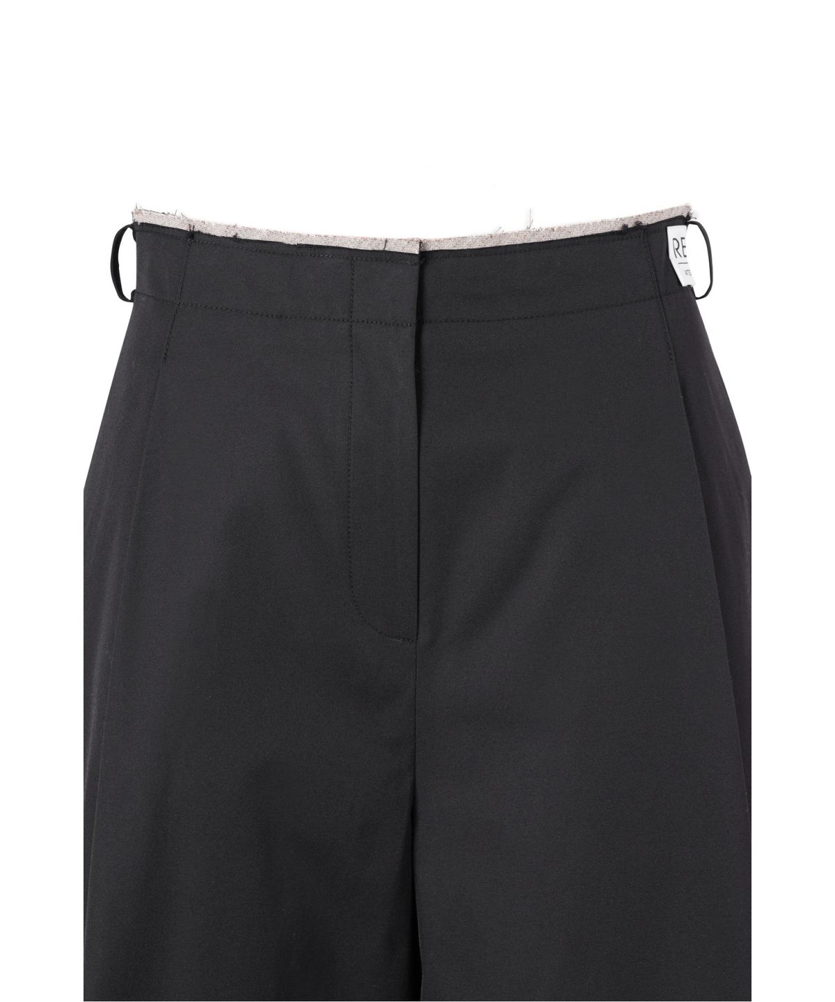 래코드(RECODE) Raw Edged Two Tuck Pants_RQPAS25531BKX