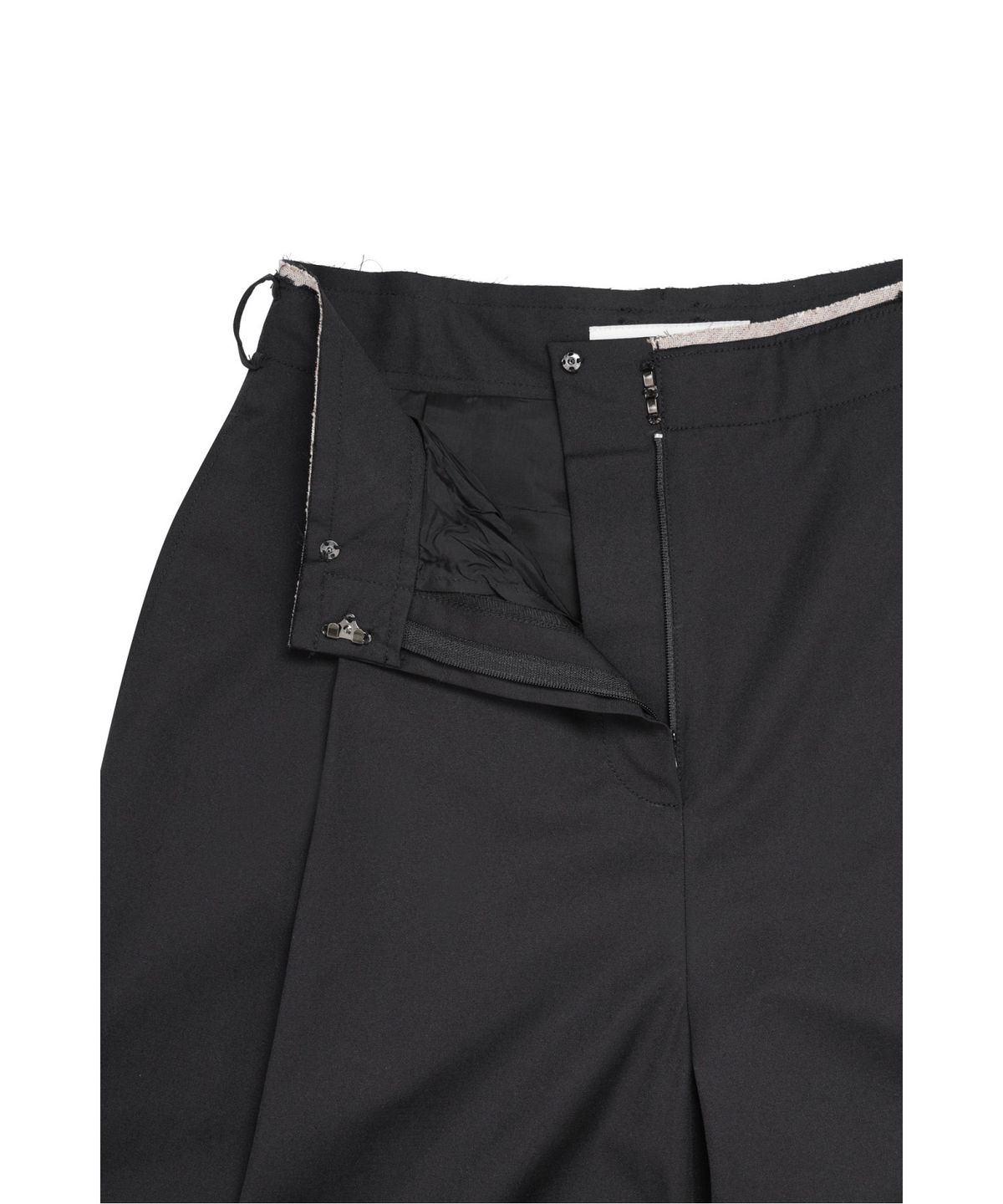래코드(RECODE) Raw Edged Two Tuck Pants_RQPAS25531BKX