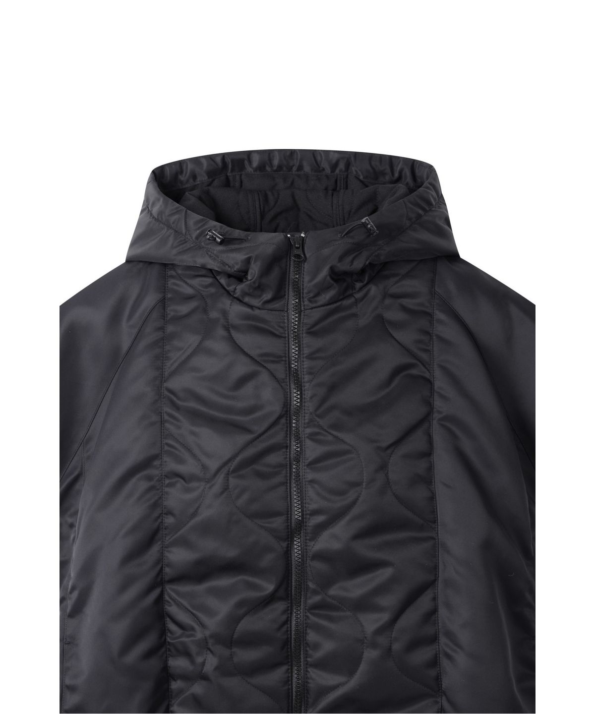 래코드(RECODE) Drop Shoulder Bomber Vest _RQUAS25508BKX
