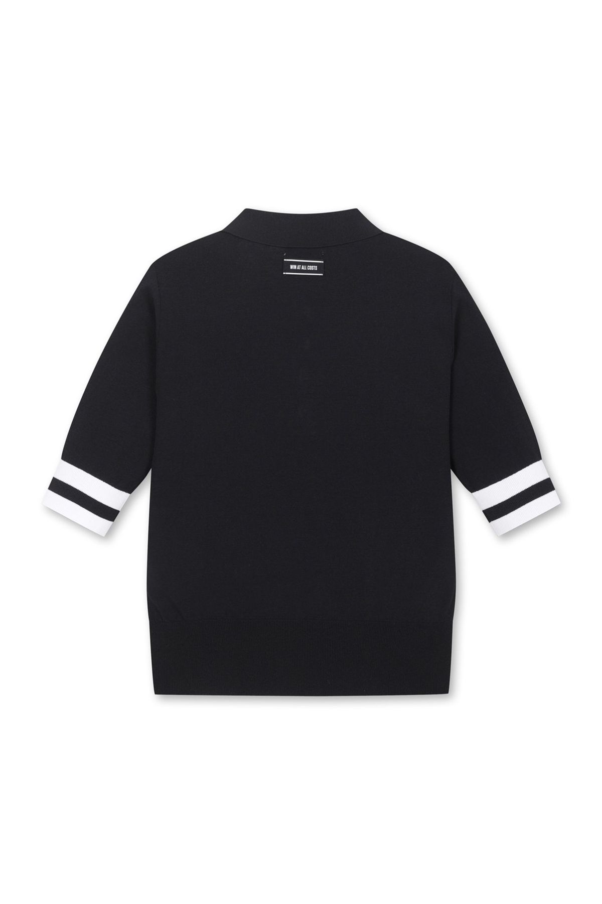 왁(WAAC) Women Essntial SS Knit Polo_WWWAM25902BKX