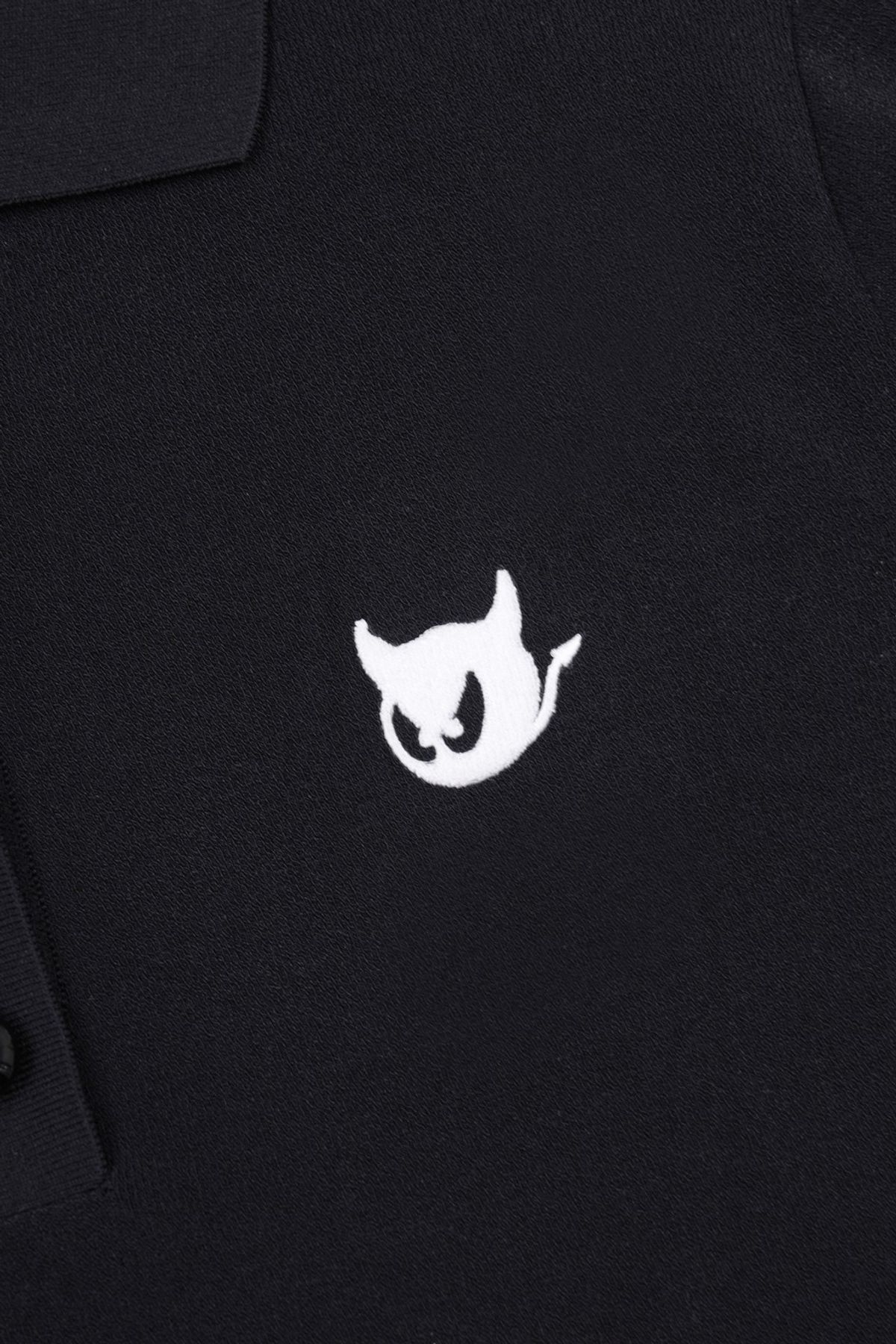 왁(WAAC) Women Essntial SS Knit Polo_WWWAM25902BKX