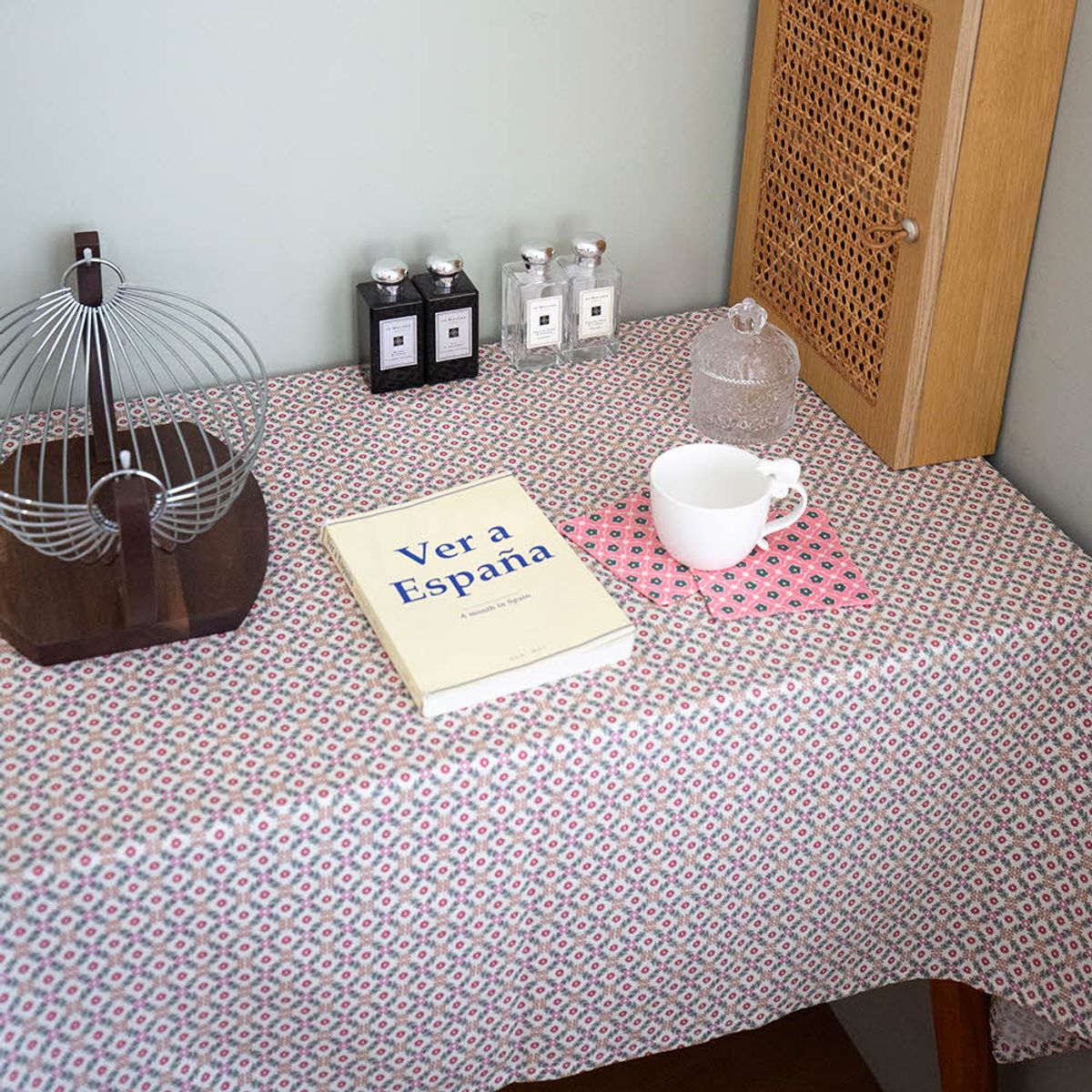 쿠션이야기(CUSHIONSTORY) Vintage hand block table cloth - Jude