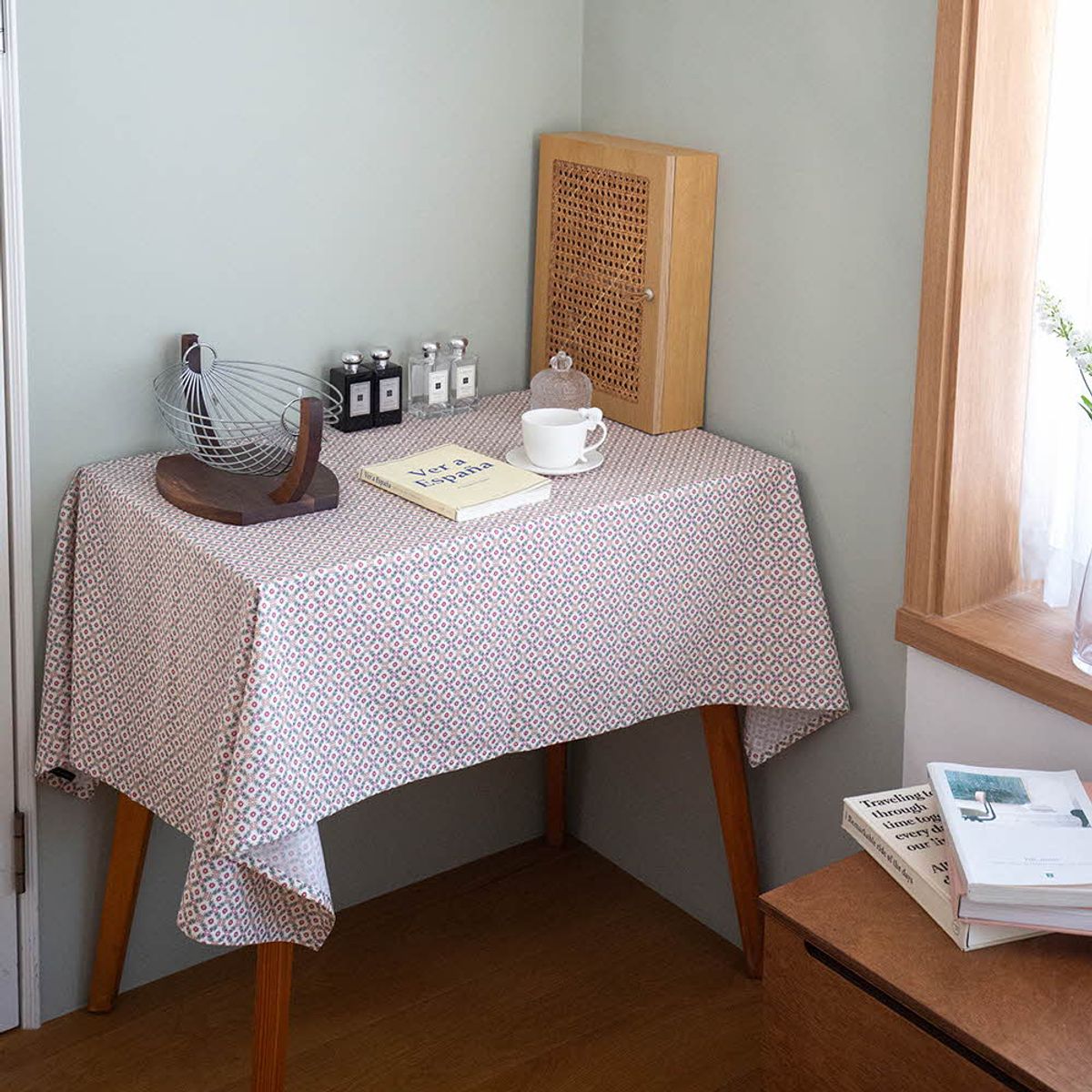 쿠션이야기(CUSHIONSTORY) Vintage hand block table cloth - Jude