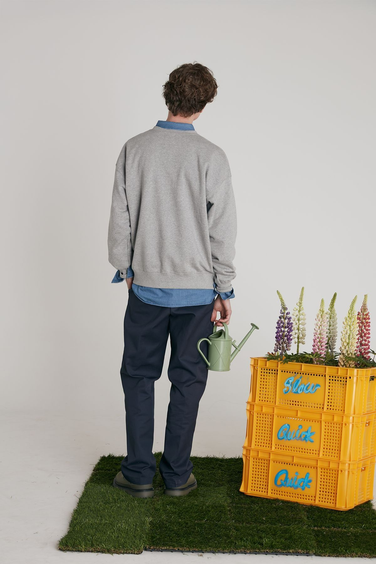 슬로코스터(SLOWCOASTER) SLCO SWEATSHIRT (SLCO UNIFORM 스웻셔츠) Grey