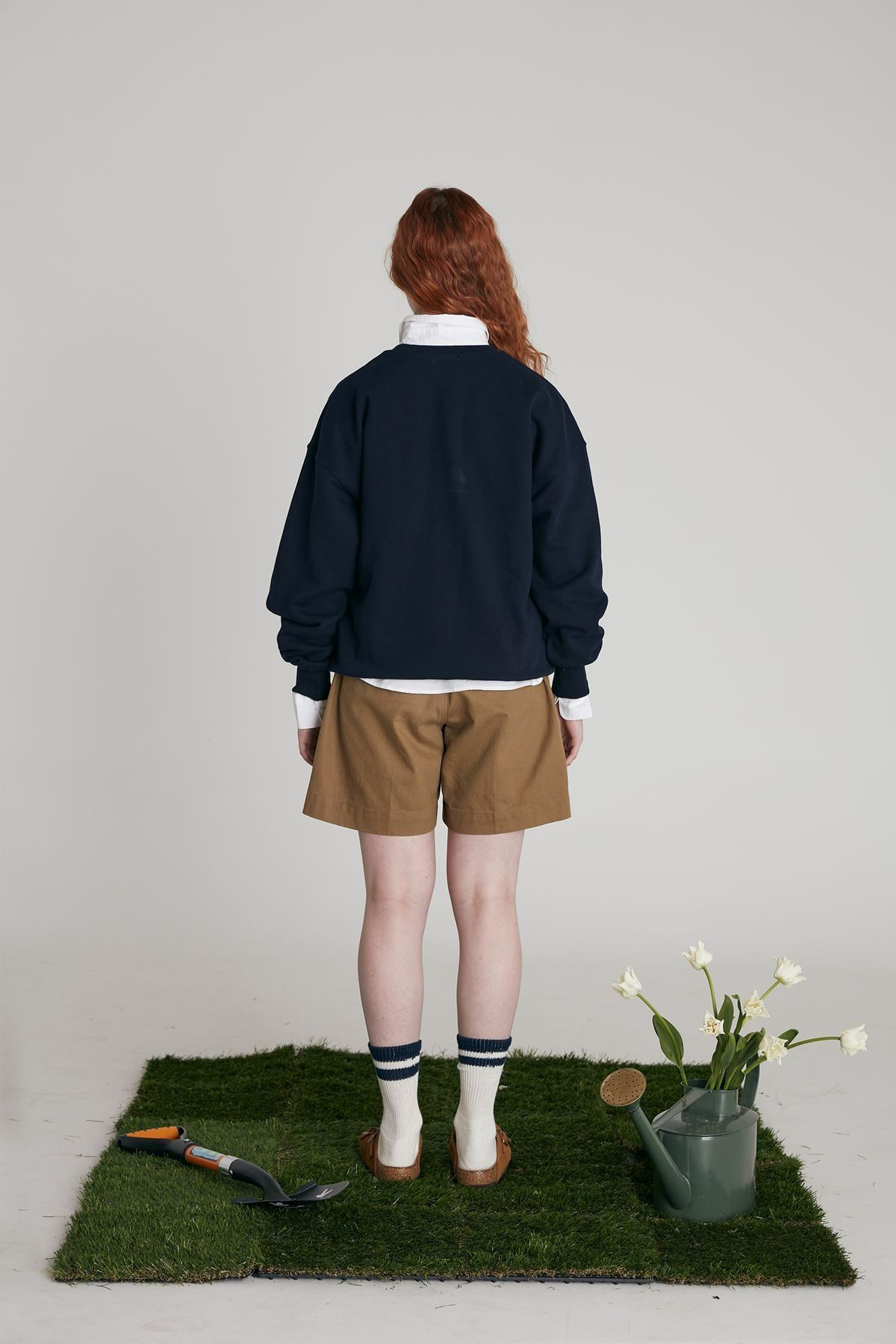 슬로코스터(SLOWCOASTER) SLCO SWEATSHIRT (SLCO UNIFORM 스웻셔츠) Navy