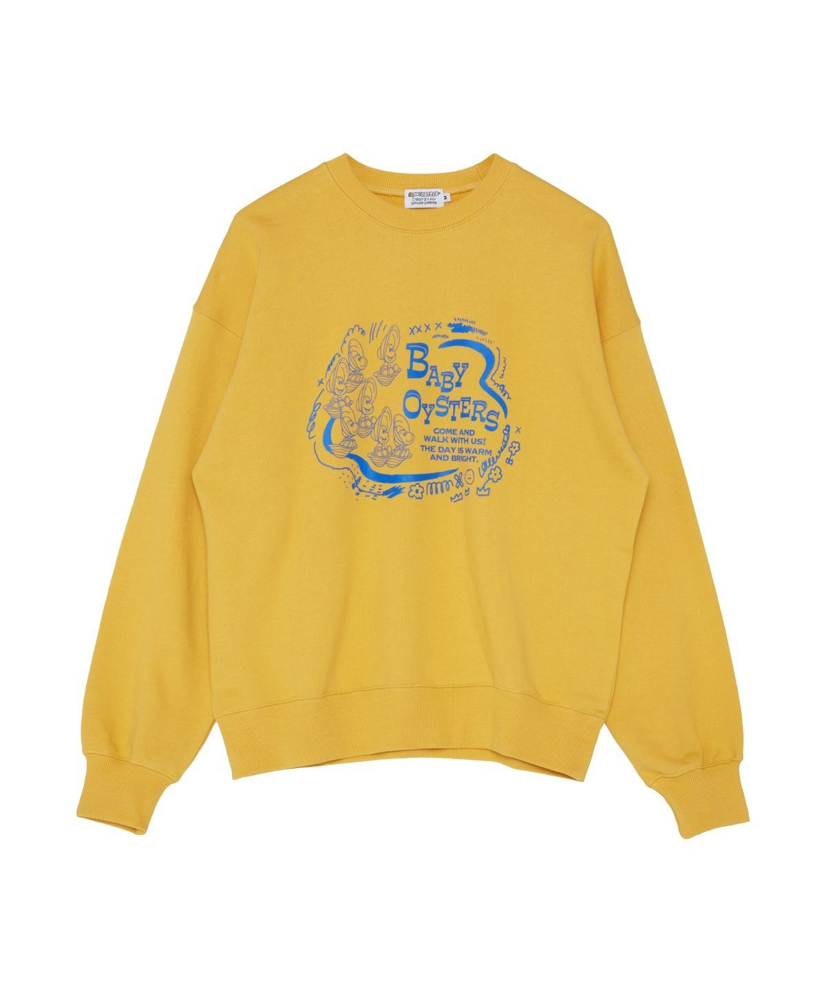 슬로코스터(SLOWCOASTER) [SLCO X DISNEY] Alice Oyster_스웻셔츠 Yellow