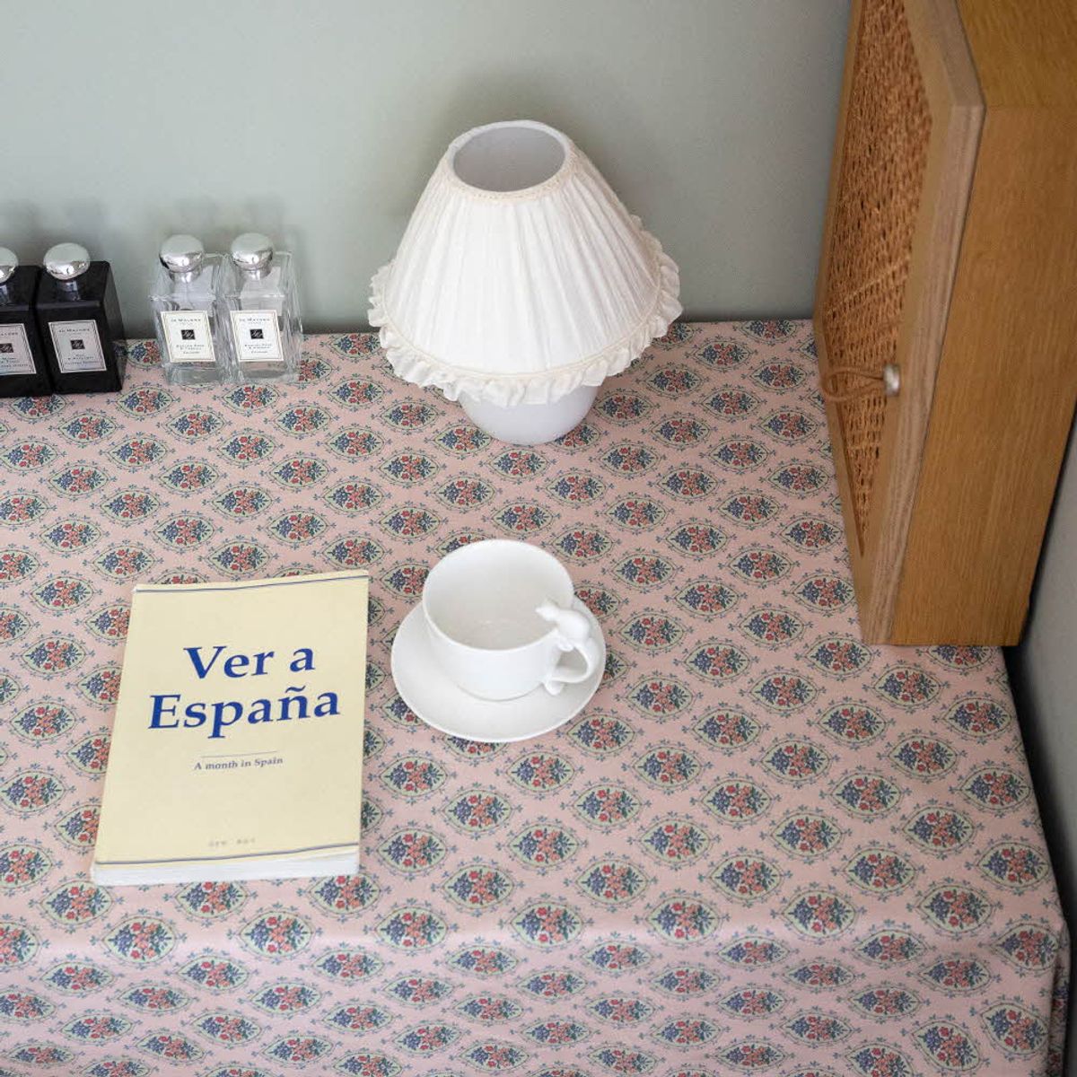 쿠션이야기(CUSHIONSTORY) Vintage hand block table cloth - Hugo