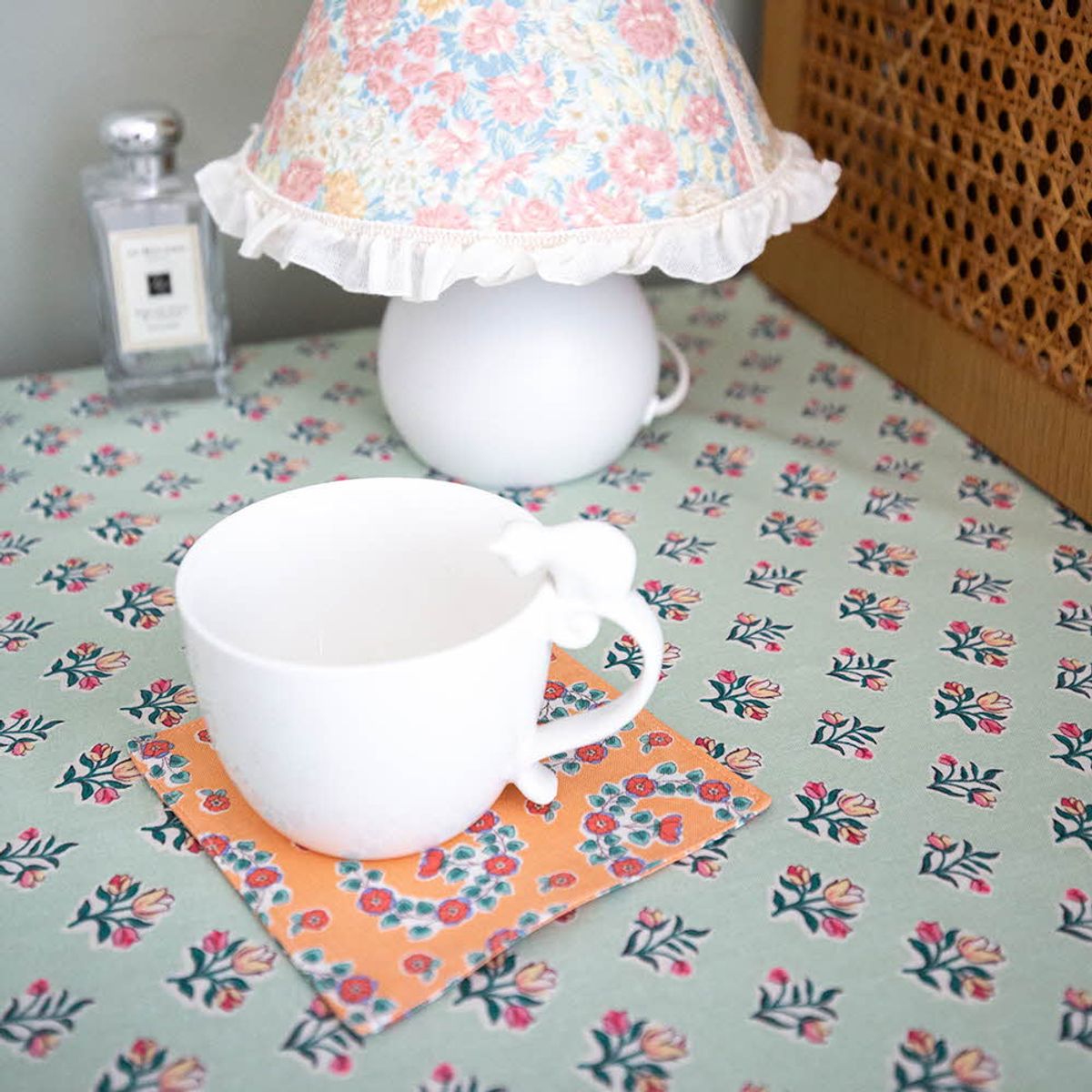 쿠션이야기(CUSHIONSTORY) Vintage hand block table cloth - Nina