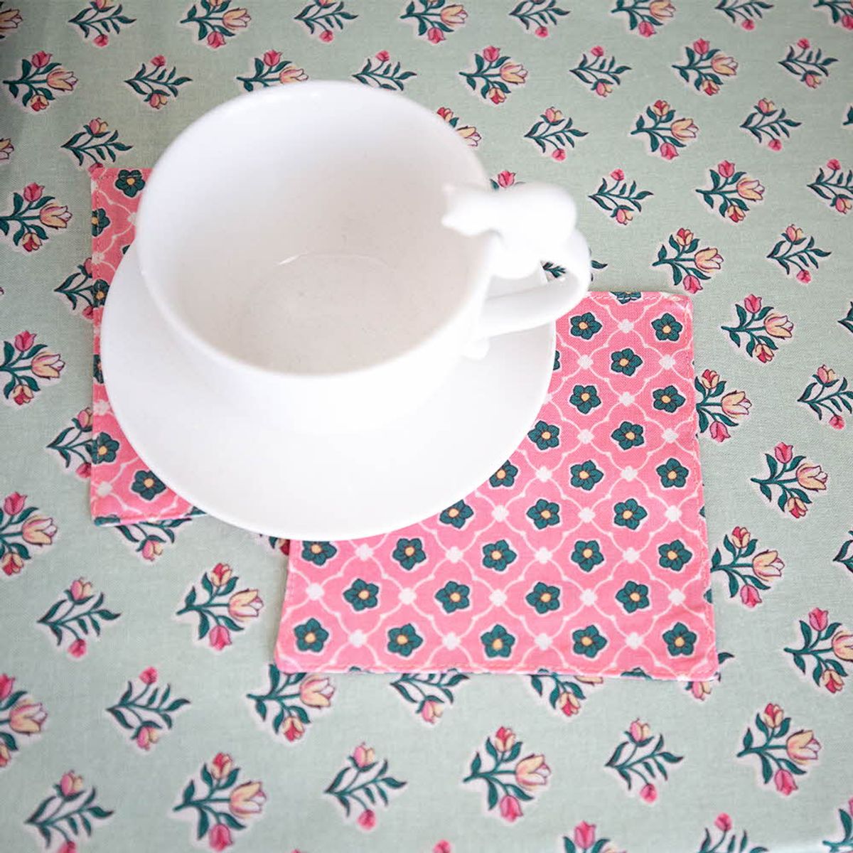 쿠션이야기(CUSHIONSTORY) Vintage hand block table cloth - Nina