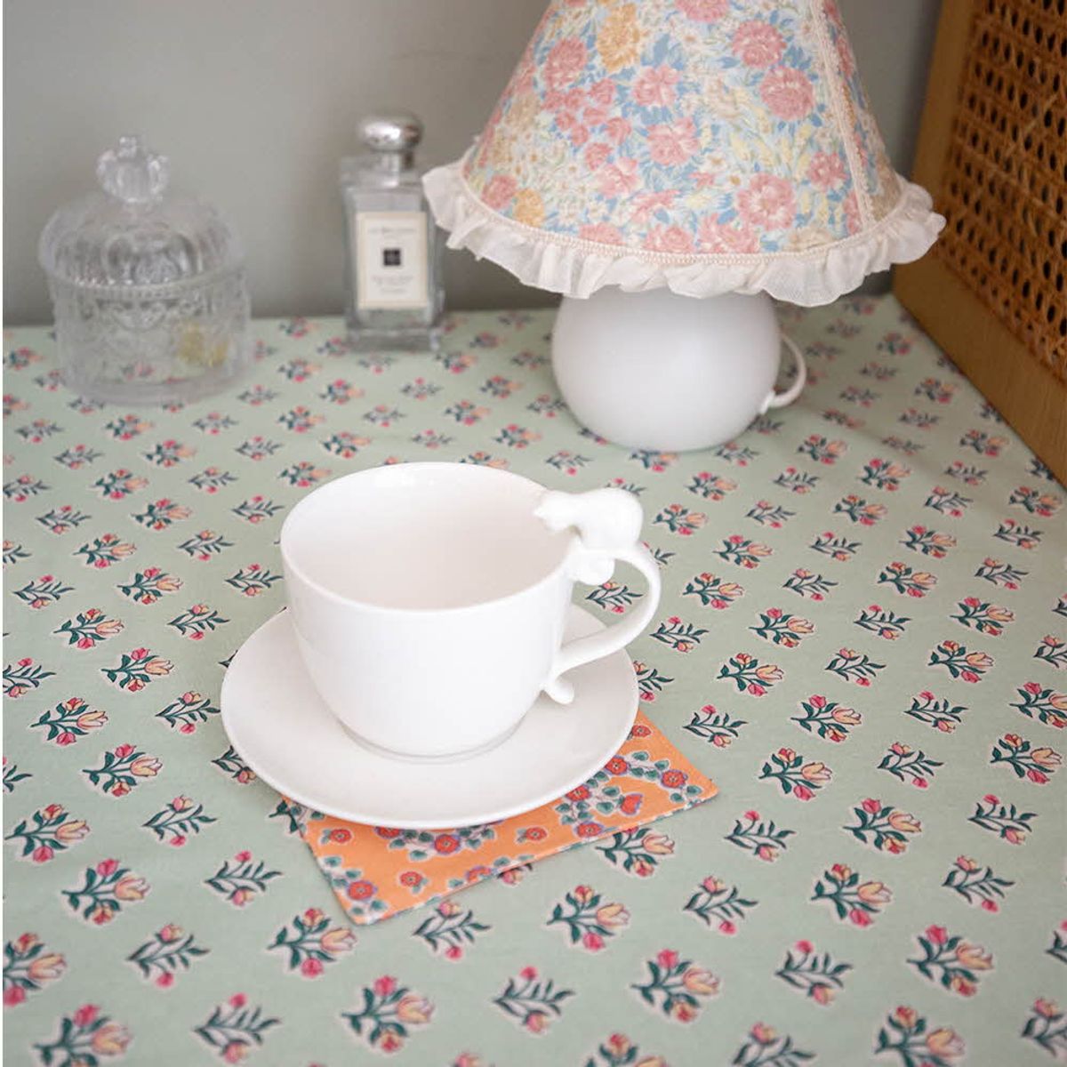 쿠션이야기(CUSHIONSTORY) Vintage hand block table cloth - Nina
