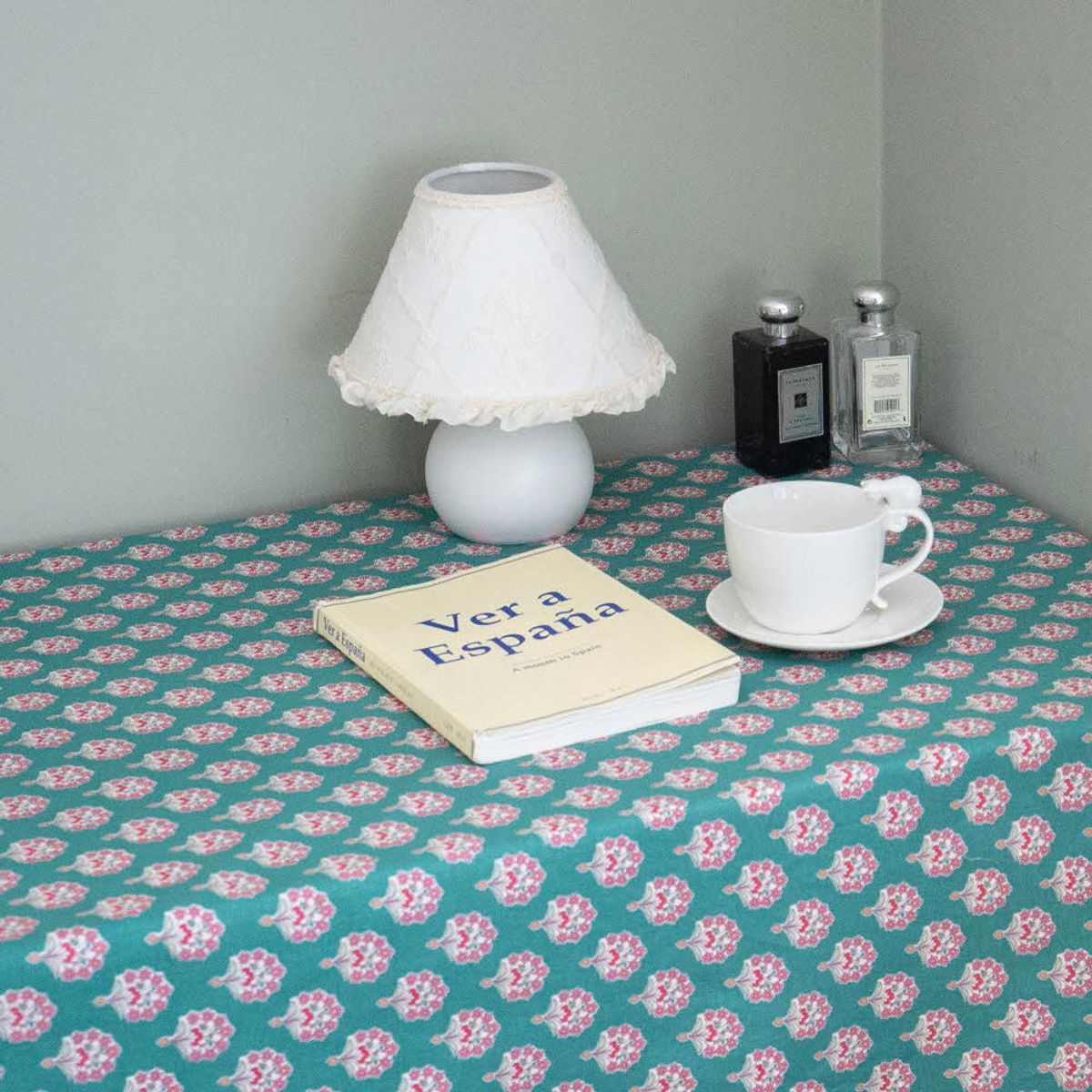 쿠션이야기(CUSHIONSTORY) Vintage hand block table cloth - Nora