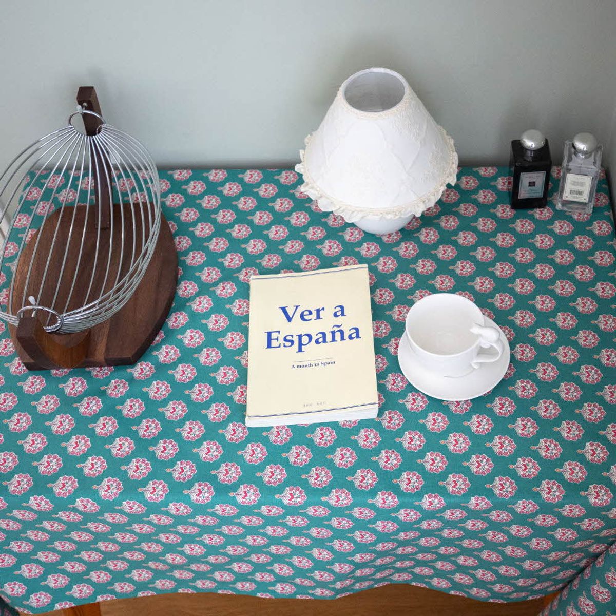 쿠션이야기(CUSHIONSTORY) Vintage hand block table cloth - Nora