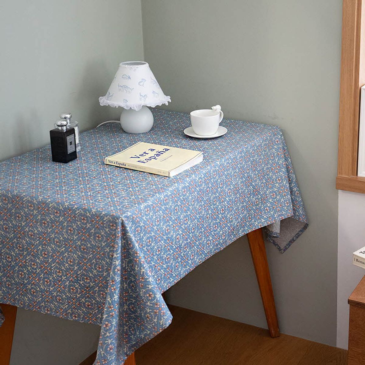 쿠션이야기(CUSHIONSTORY) Vintage hand block table cloth - Theo