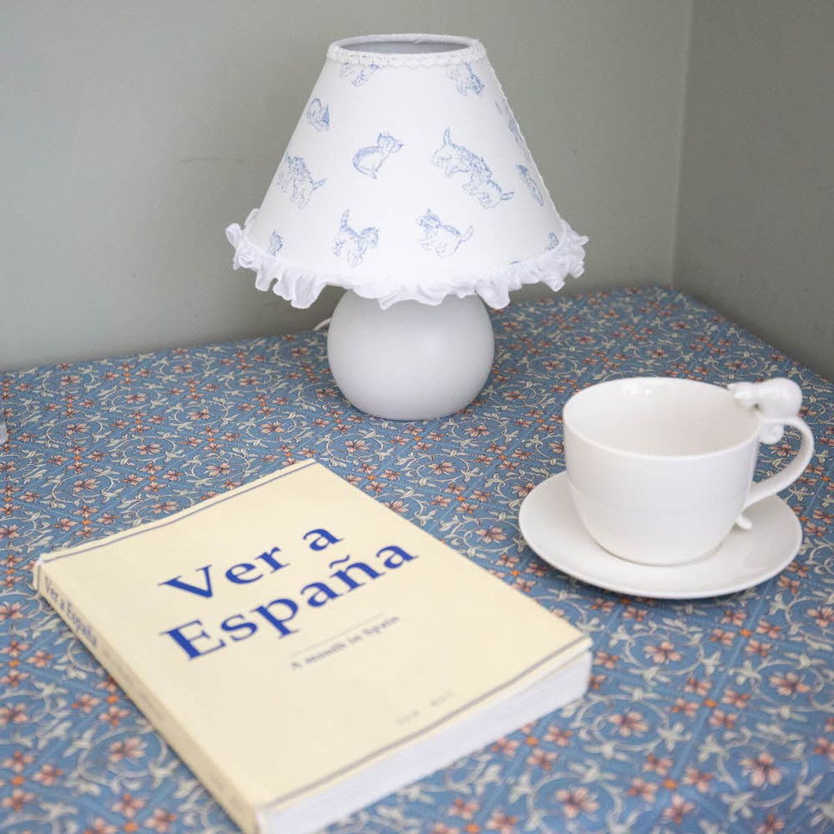 쿠션이야기(CUSHIONSTORY) Vintage hand block table cloth - Theo