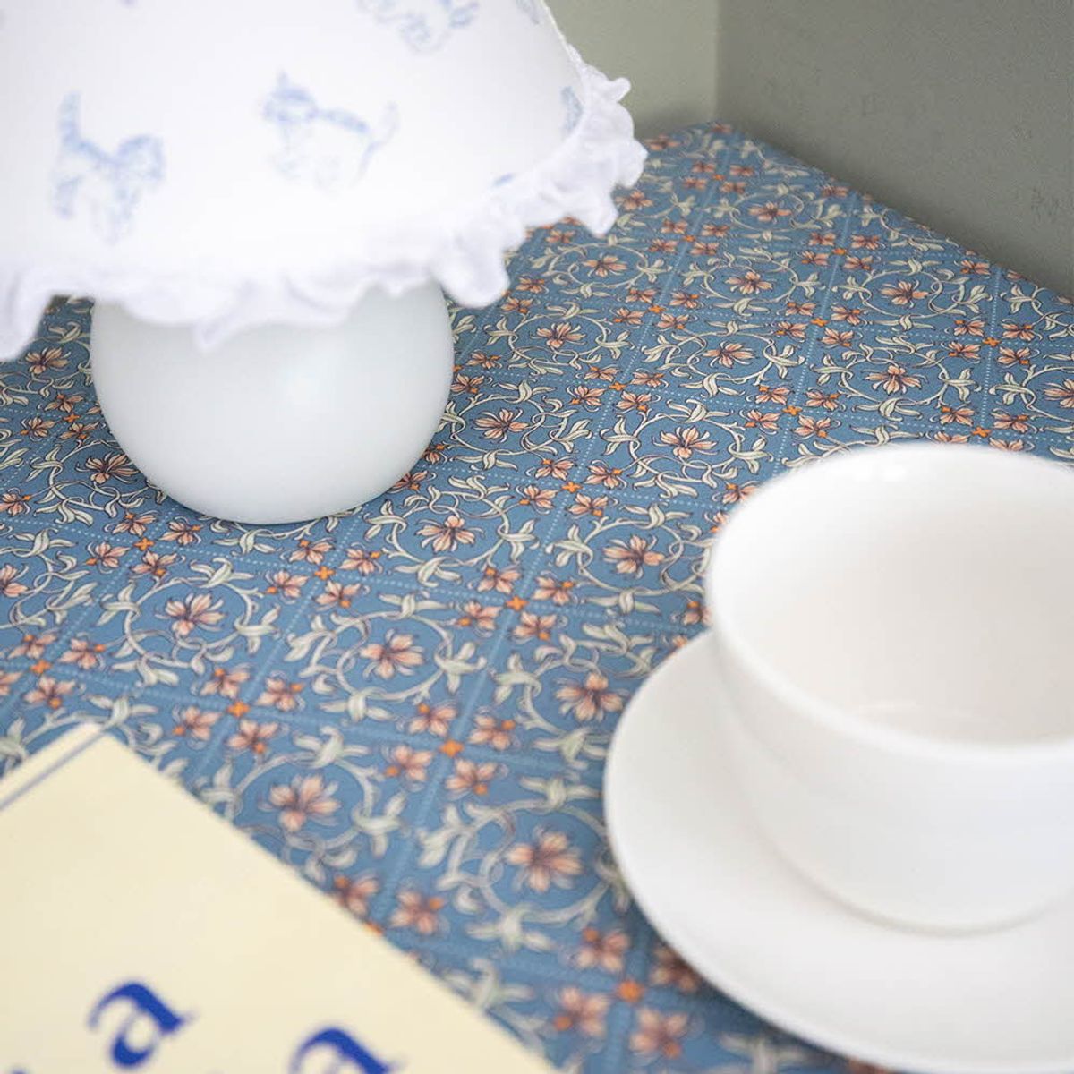 쿠션이야기(CUSHIONSTORY) Vintage hand block table cloth - Theo