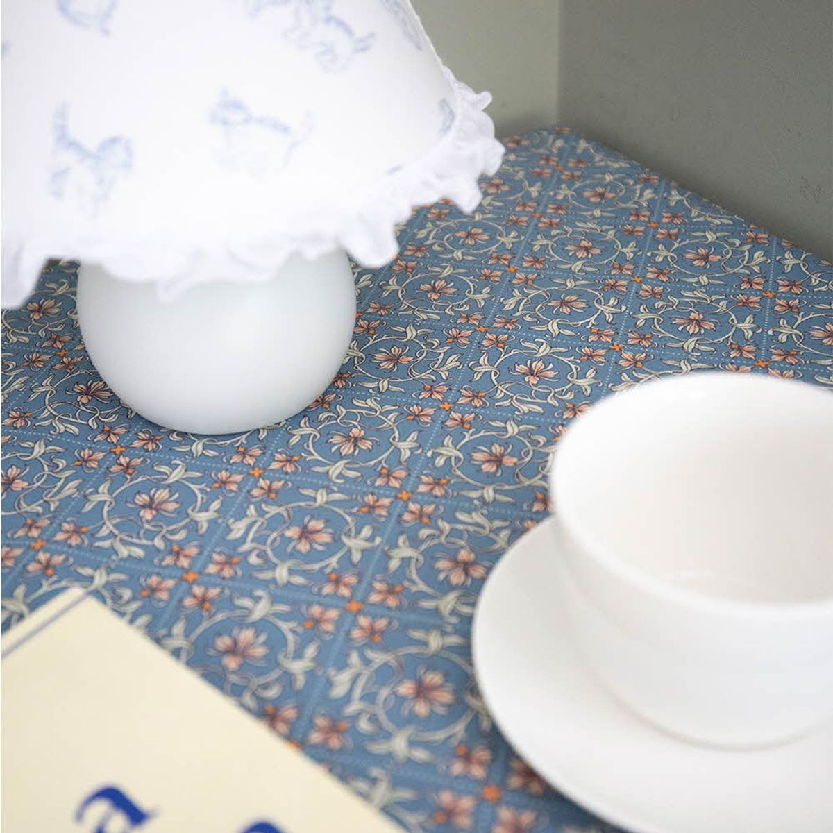 쿠션이야기(CUSHIONSTORY) Vintage hand block table cloth - Theo