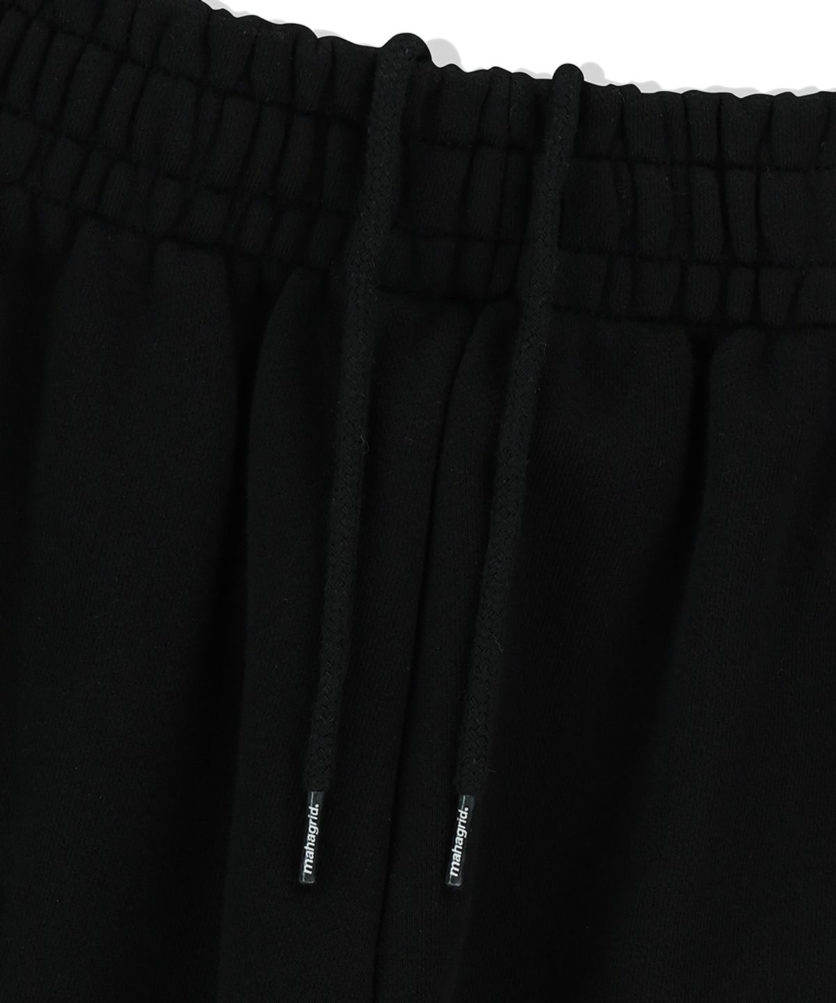마하그리드(MAHAGRID) mah CUT OFF APPLIQUE SWEATPANT BLACK(MG2FSMPA01A)