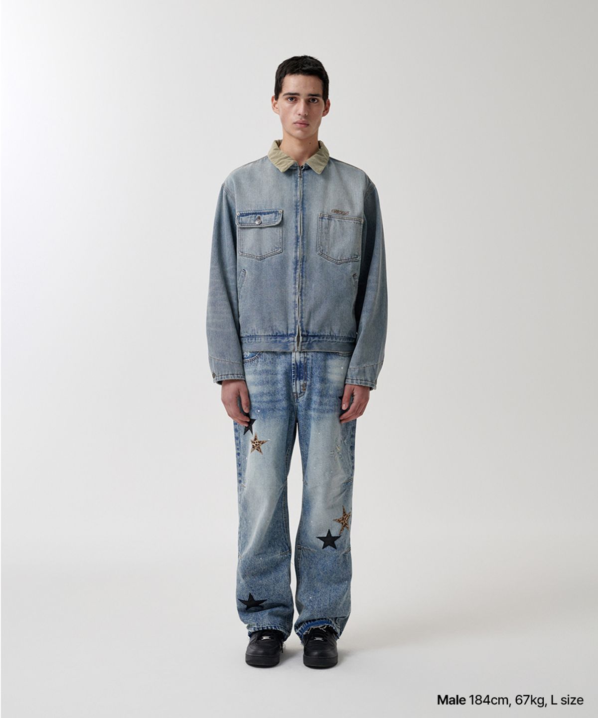마하그리드(MAHAGRID) DUNGAREE DENIM JACKET BLUE(MG2FSMJ245A)