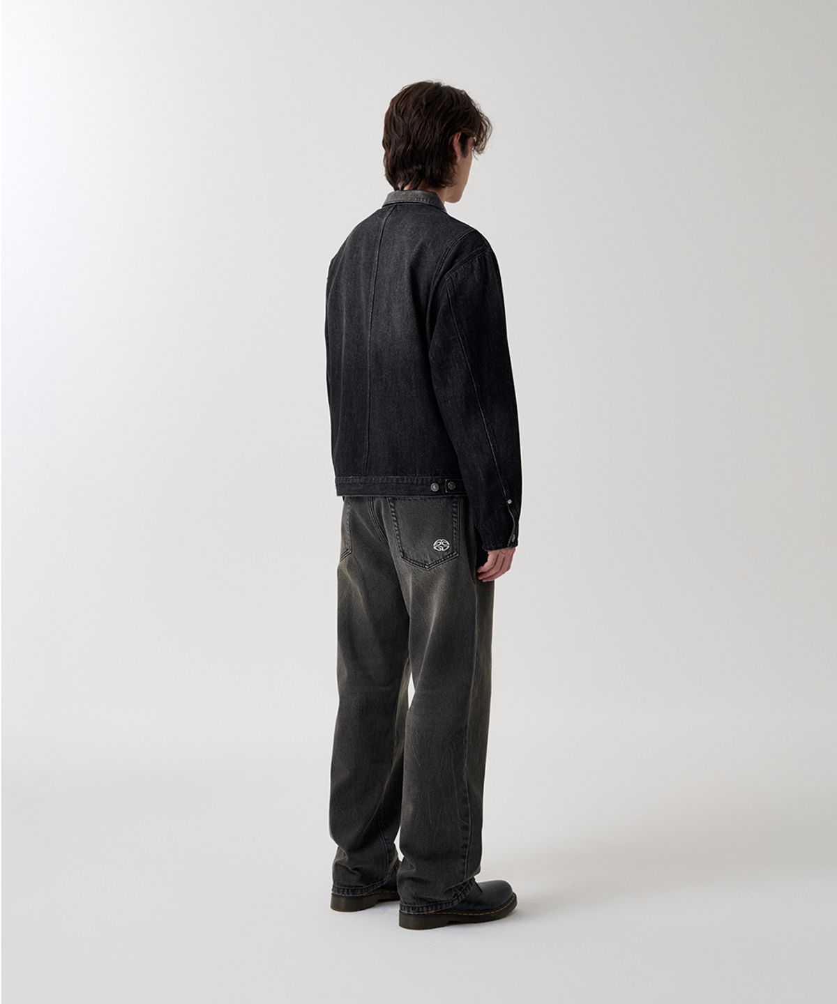 마하그리드(MAHAGRID) DUNGAREE DENIM JACKET BLACK(MG2FSMJ245A)
