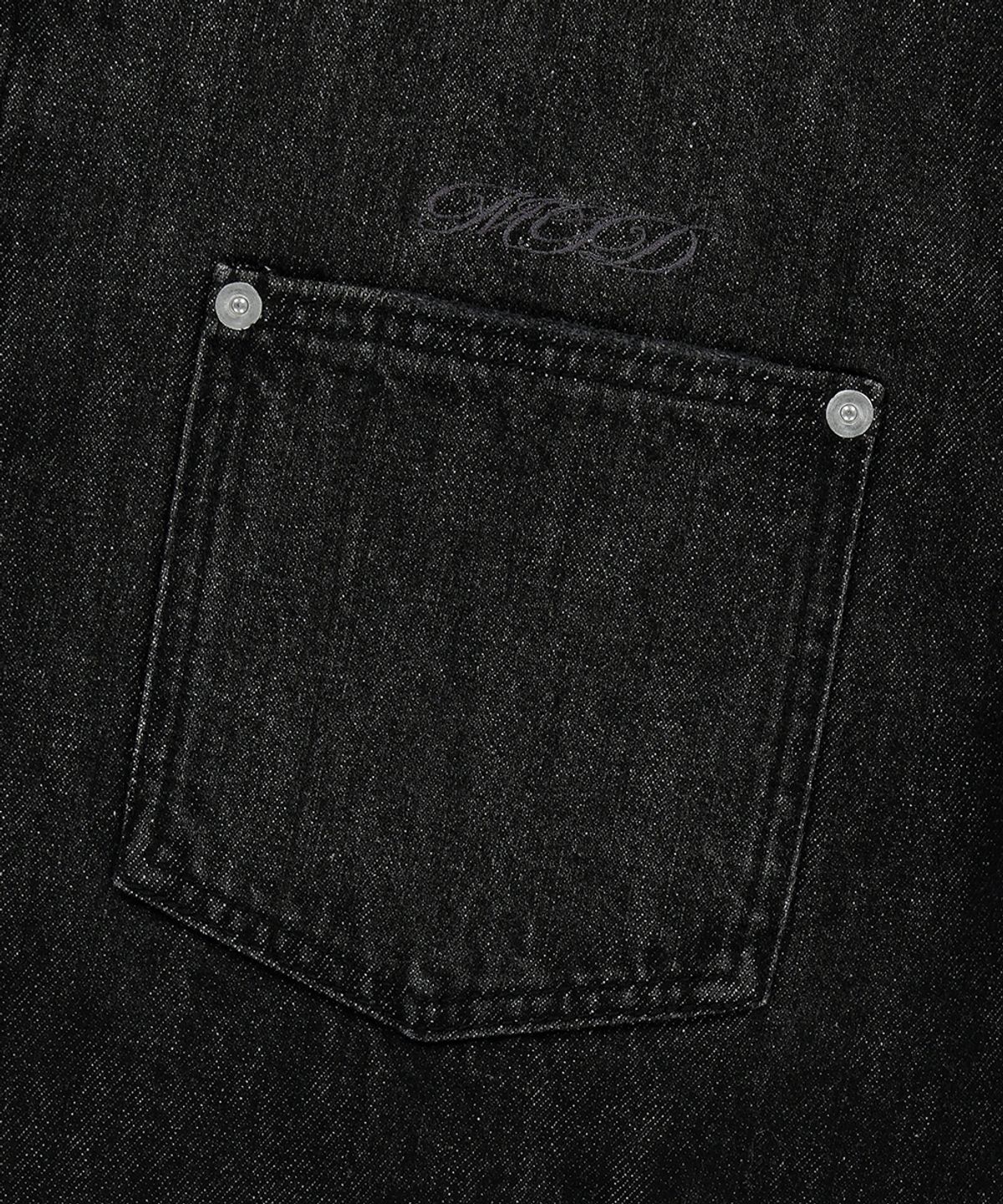 마하그리드(MAHAGRID) DUNGAREE DENIM JACKET BLACK(MG2FSMJ245A)