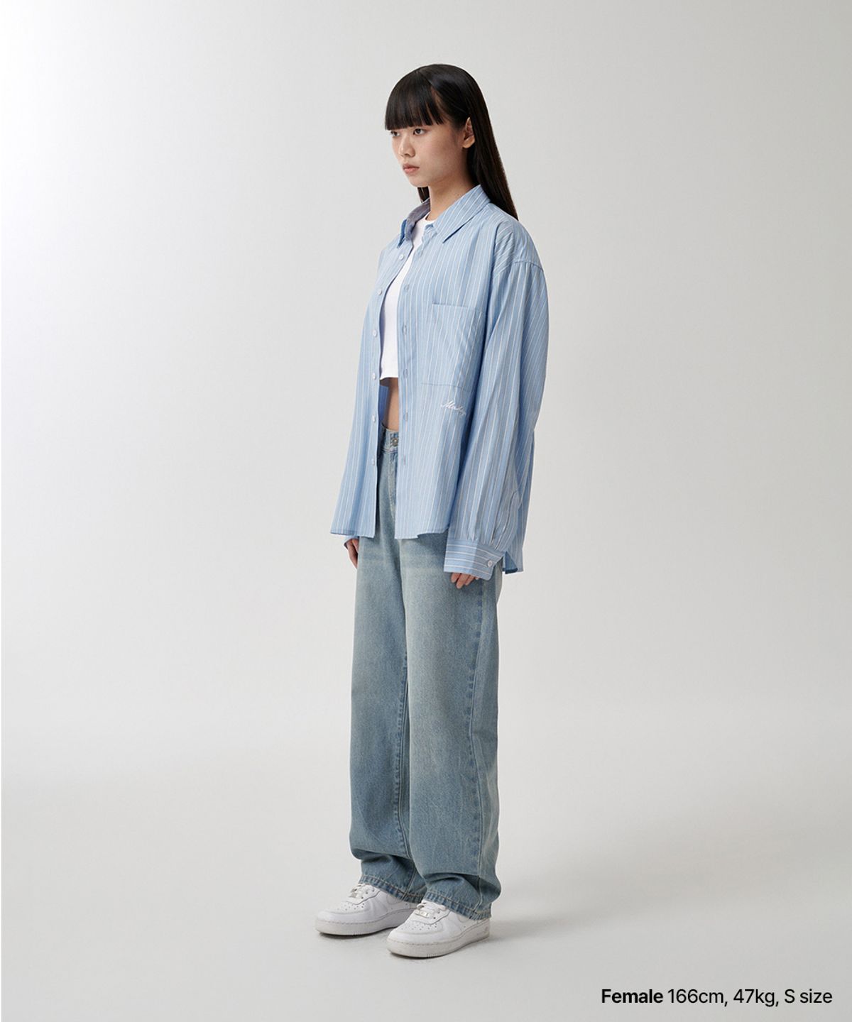 마하그리드(MAHAGRID) COMFORT STRIPE SHIRT SKYBLUE(MG2FSMW320A)