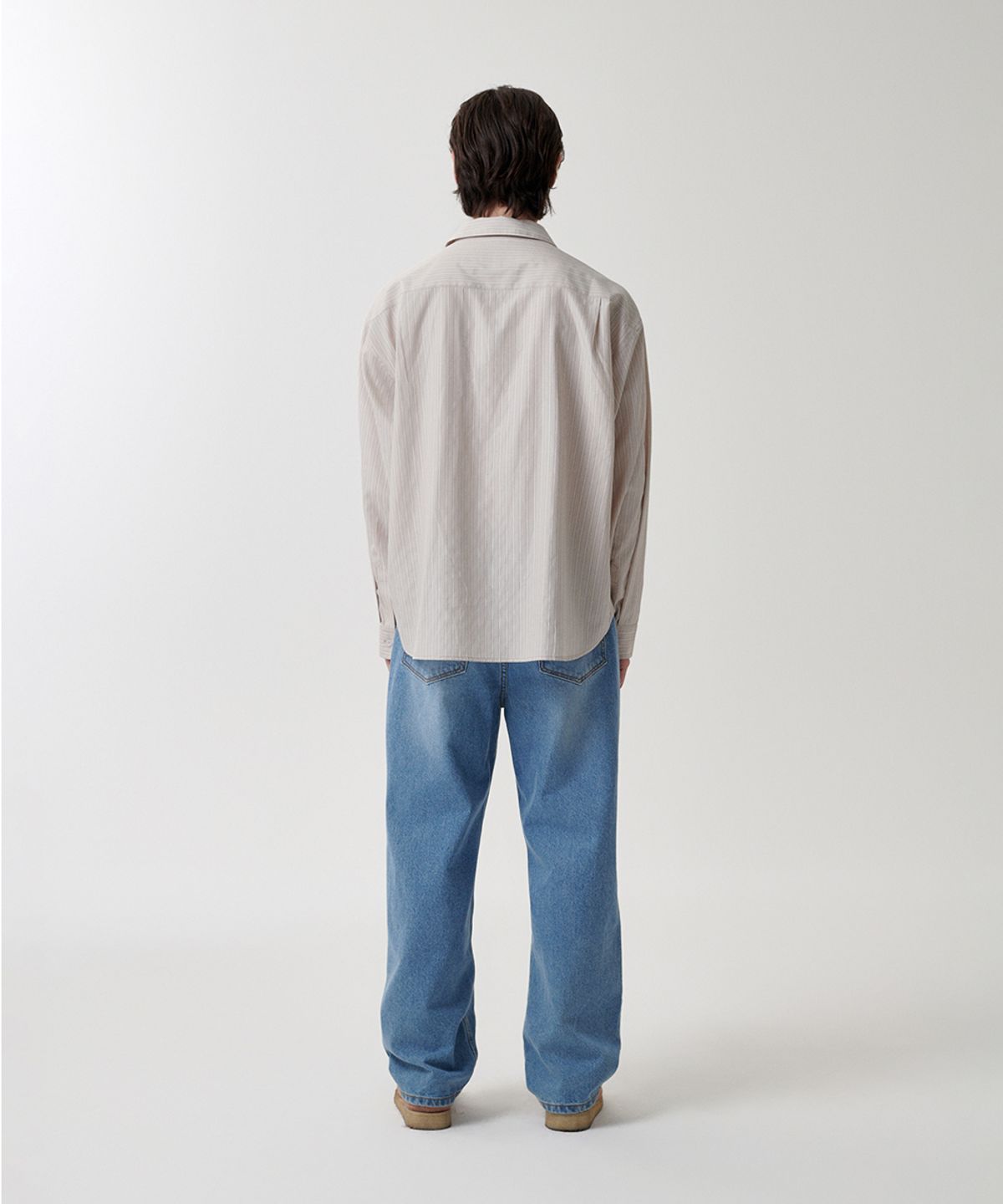 마하그리드(MAHAGRID) COMFORT STRIPE SHIRT BEIGE(MG2FSMW320A)
