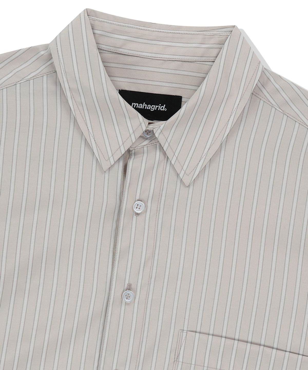 마하그리드(MAHAGRID) COMFORT STRIPE SHIRT BEIGE(MG2FSMW320A)