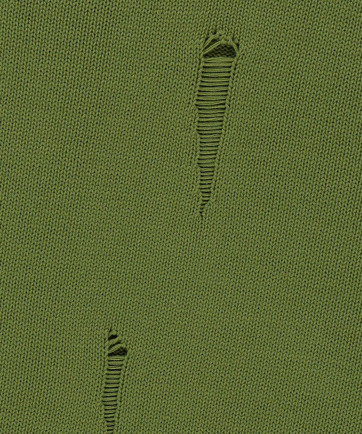 마하그리드(MAHAGRID) STAR CRASH KNIT CREWNECK OLIVE(MG2FSMK610A)