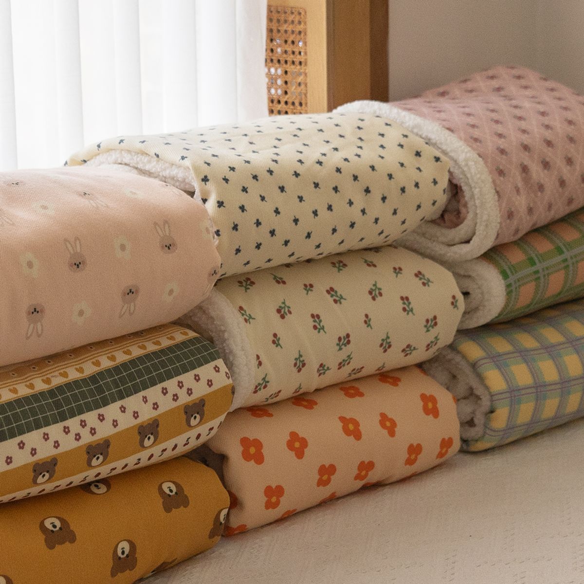 쿠션이야기(CUSHIONSTORY) 따듯한 웜니트 블랭킷 담요 75x120 (15종)