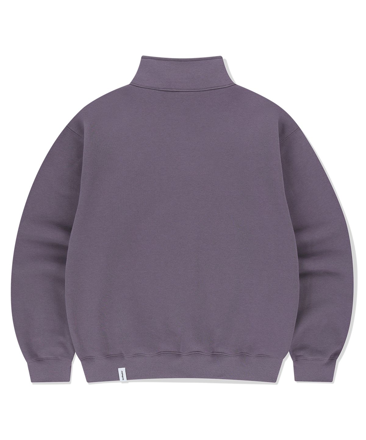 마하그리드(MAHAGRID) ARCH LOGO APPLIQUE HALF ZIP-UP SWEATSHIRT PURPLE(MG2FSMM444A)