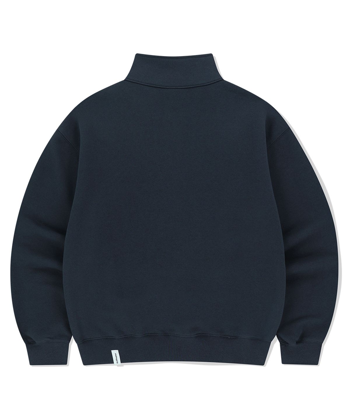 마하그리드(MAHAGRID) ARCH LOGO APPLIQUE HALF ZIP-UP SWEATSHIRT NAVY(MG2FSMM444A)