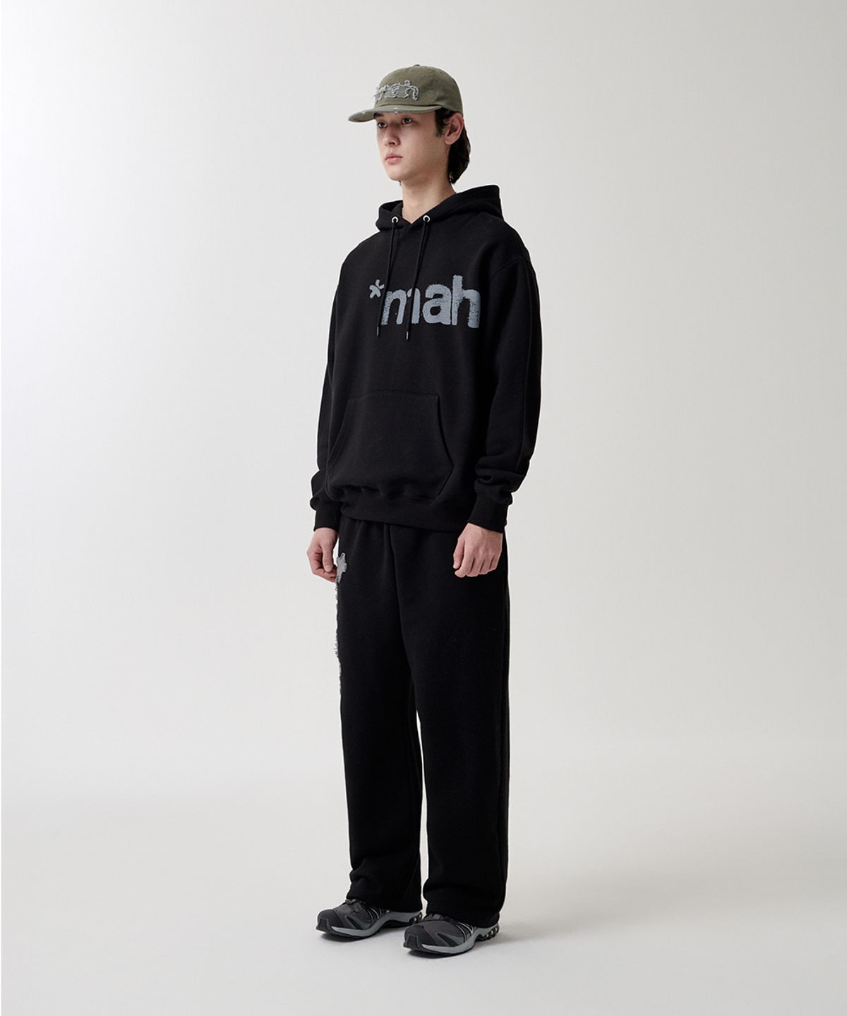 마하그리드(MAHAGRID) mah SPRAY HOODIE BLACK(MG2FSMM407A)
