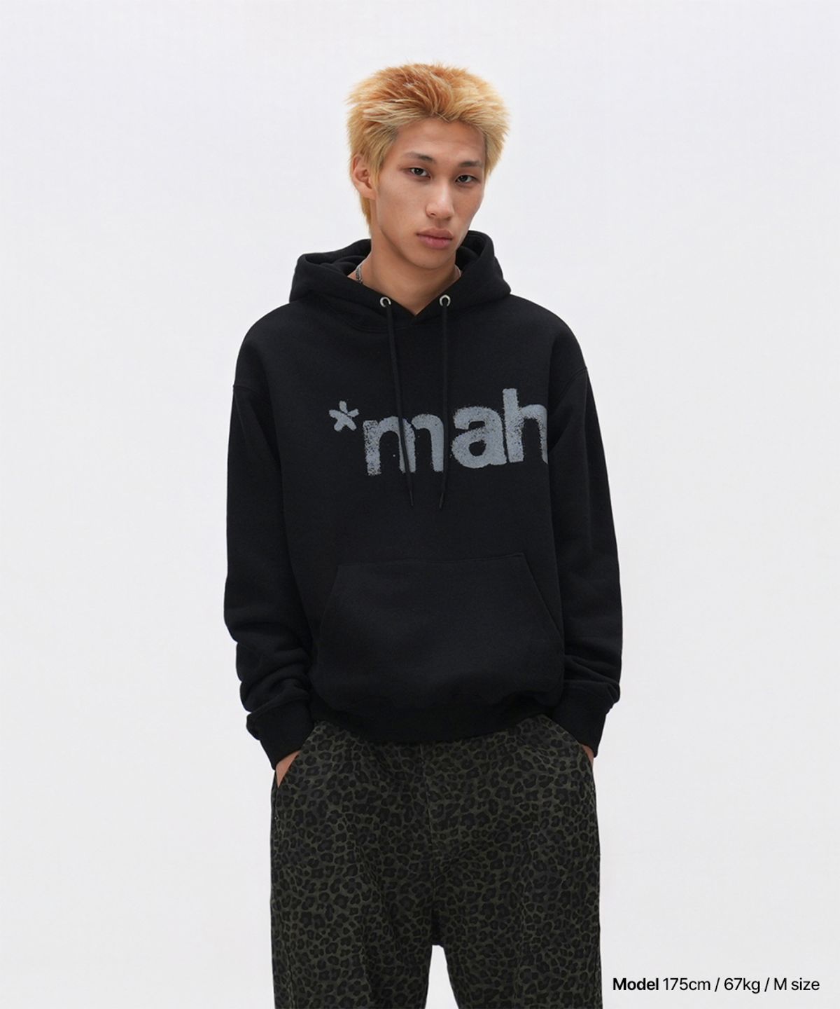 마하그리드(MAHAGRID) mah SPRAY HOODIE BLACK(MG2FSMM407A)
