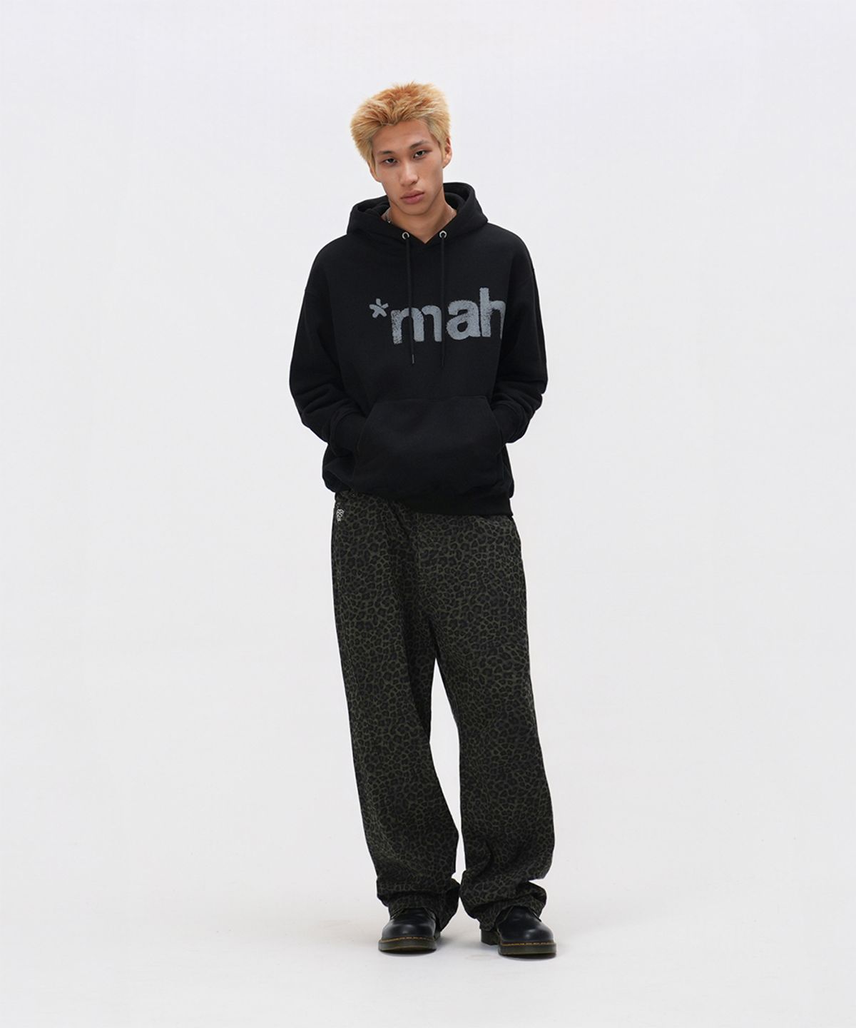 마하그리드(MAHAGRID) mah SPRAY HOODIE BLACK(MG2FSMM407A)