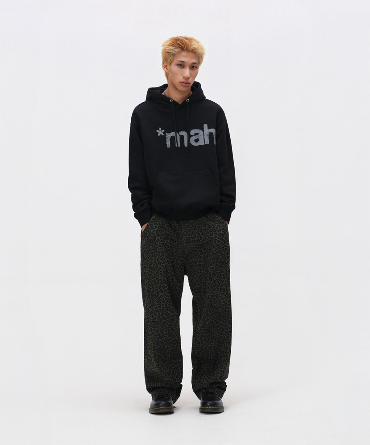 마하그리드(MAHAGRID) mah SPRAY HOODIE BLACK(MG2FSMM407A)
