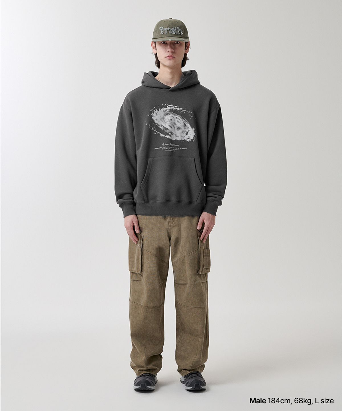 마하그리드(MAHAGRID) SUPERNOVA HOODIE CHARCOAL(MG2FSMM405A)