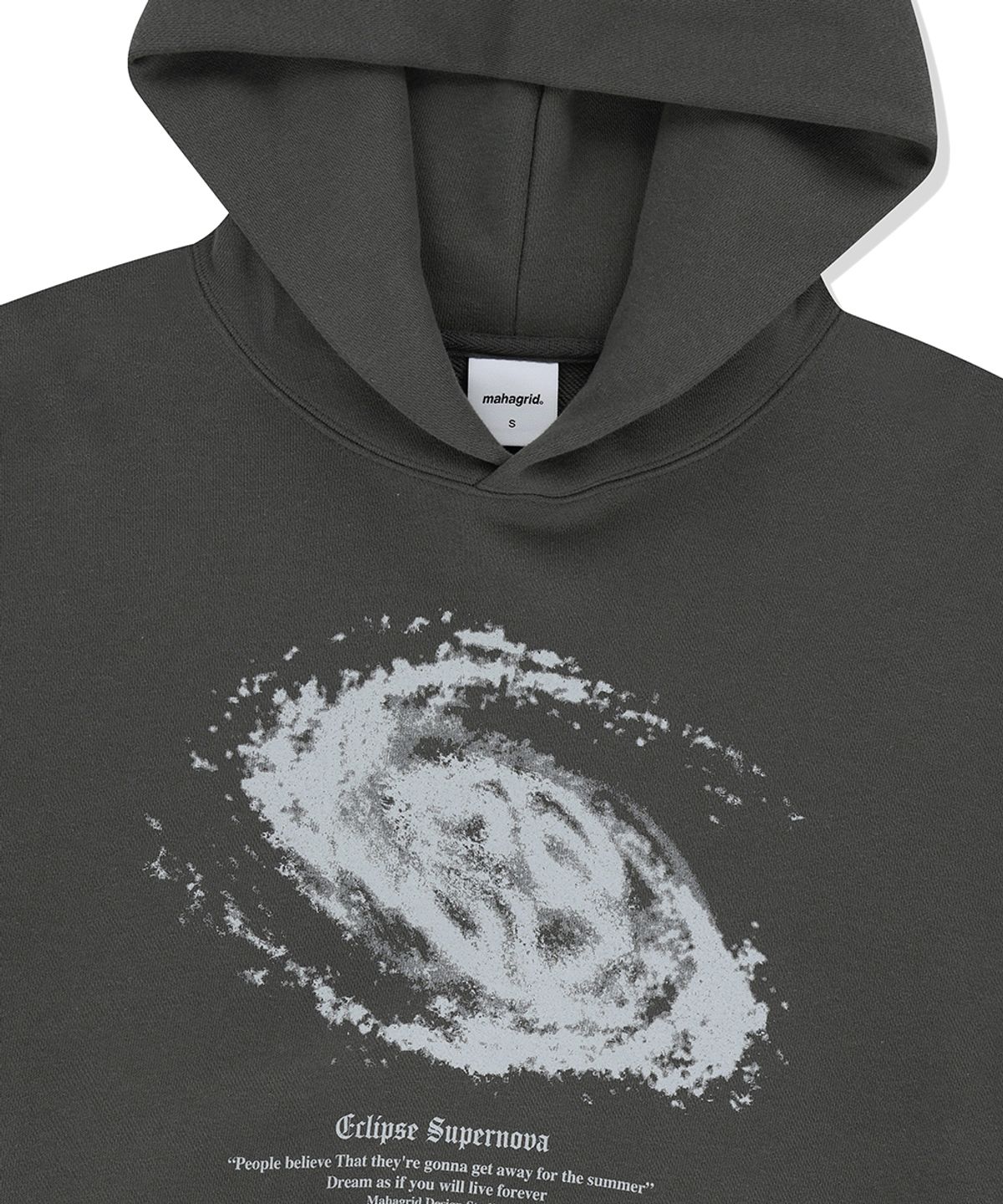 마하그리드(MAHAGRID) SUPERNOVA HOODIE CHARCOAL(MG2FSMM405A)