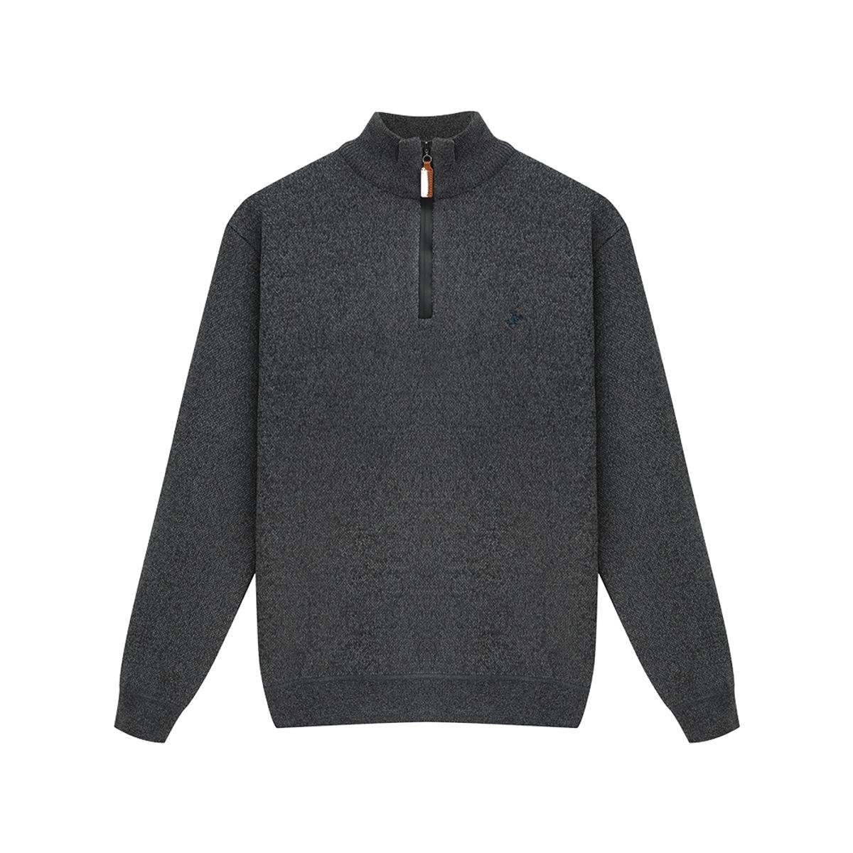 비버리힐스 폴로클럽(BHPOLOCLUB) 하이넥 기모 니트 반집업 TS923