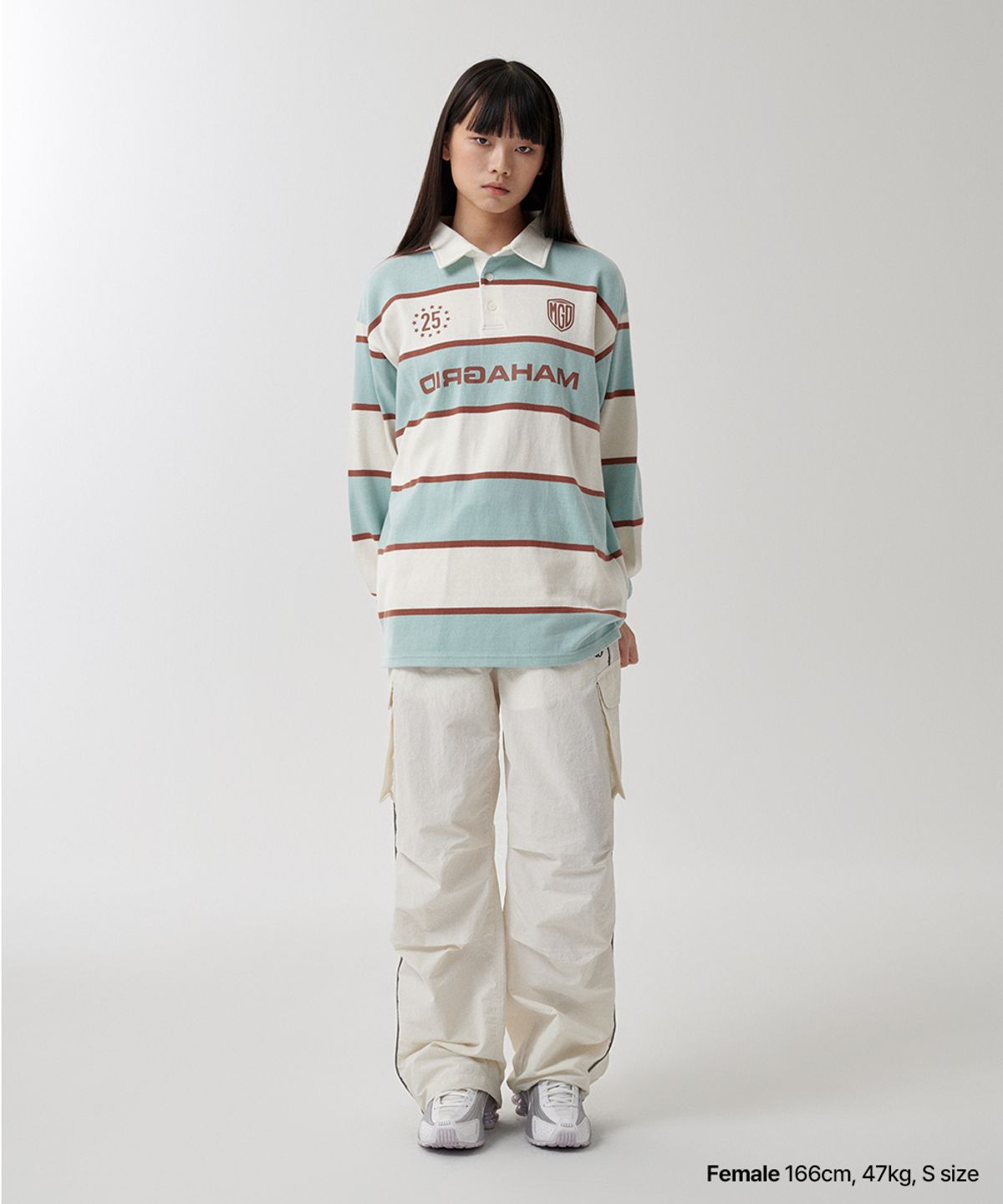 마하그리드(MAHAGRID) NYLON CARGO PARACHUTE PANT IVORY(MG2FSMPA20A)