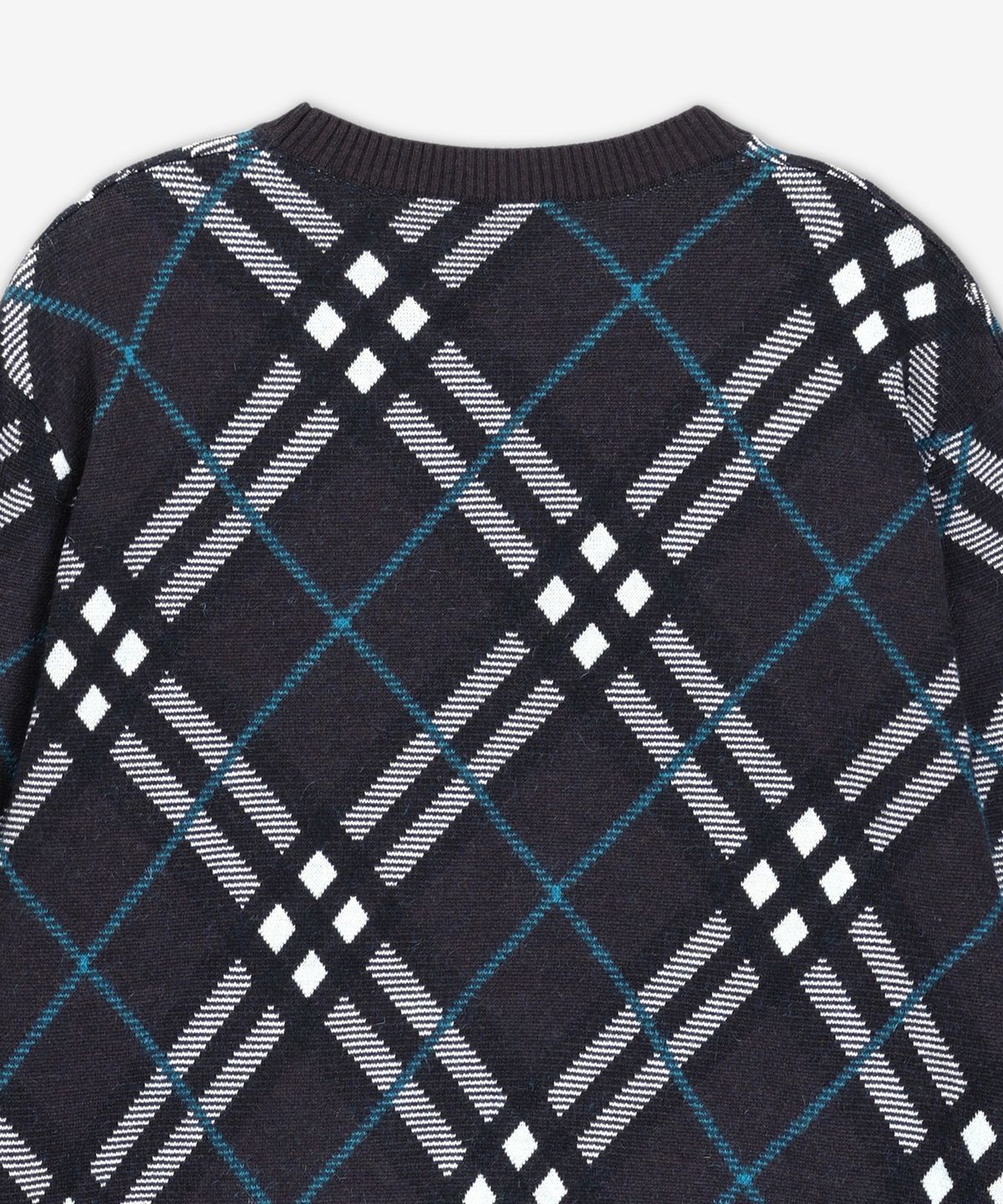 버버리(BURBERRY) 체크 울 모헤어 블렌드 니트 - 스너그 / 8093499