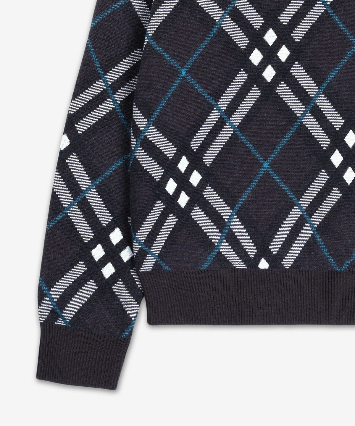 버버리(BURBERRY) 체크 울 모헤어 블렌드 니트 - 스너그 / 8093499