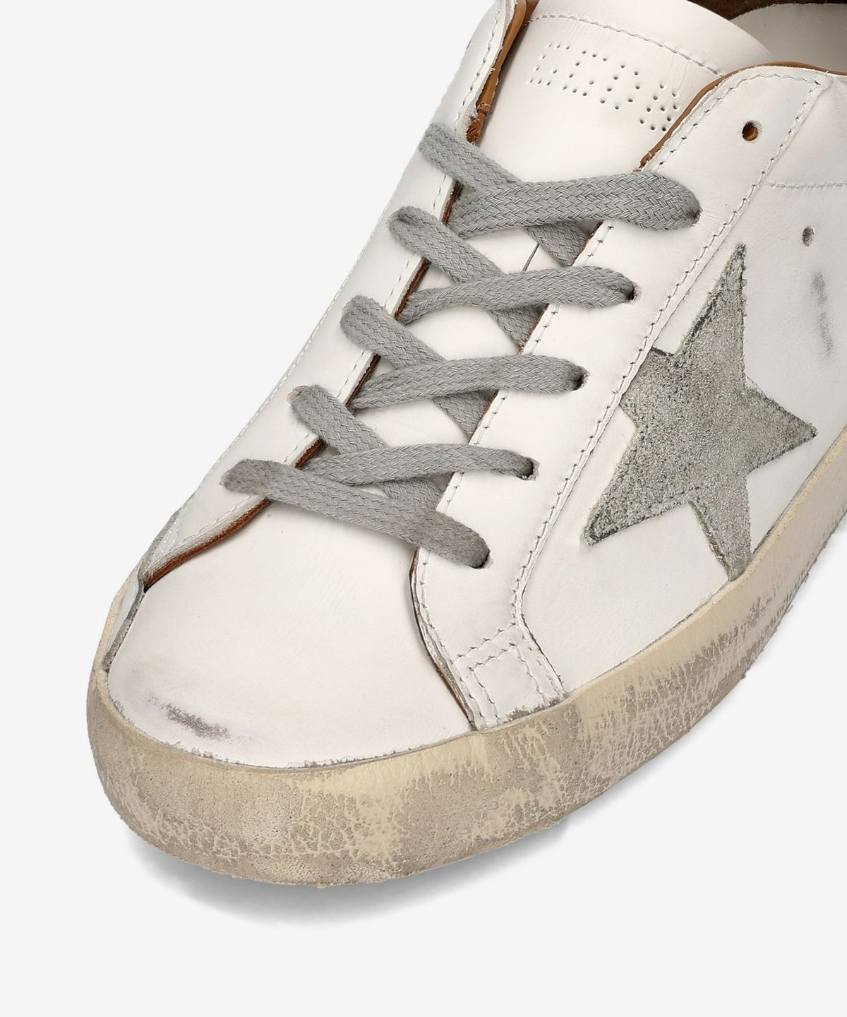 ★Golden Goose★ Superstar Brown Tab Leather Sneakers White MUSINSA | GOLDEN GOOSE Superstar Brown Tab Leather Sneakers