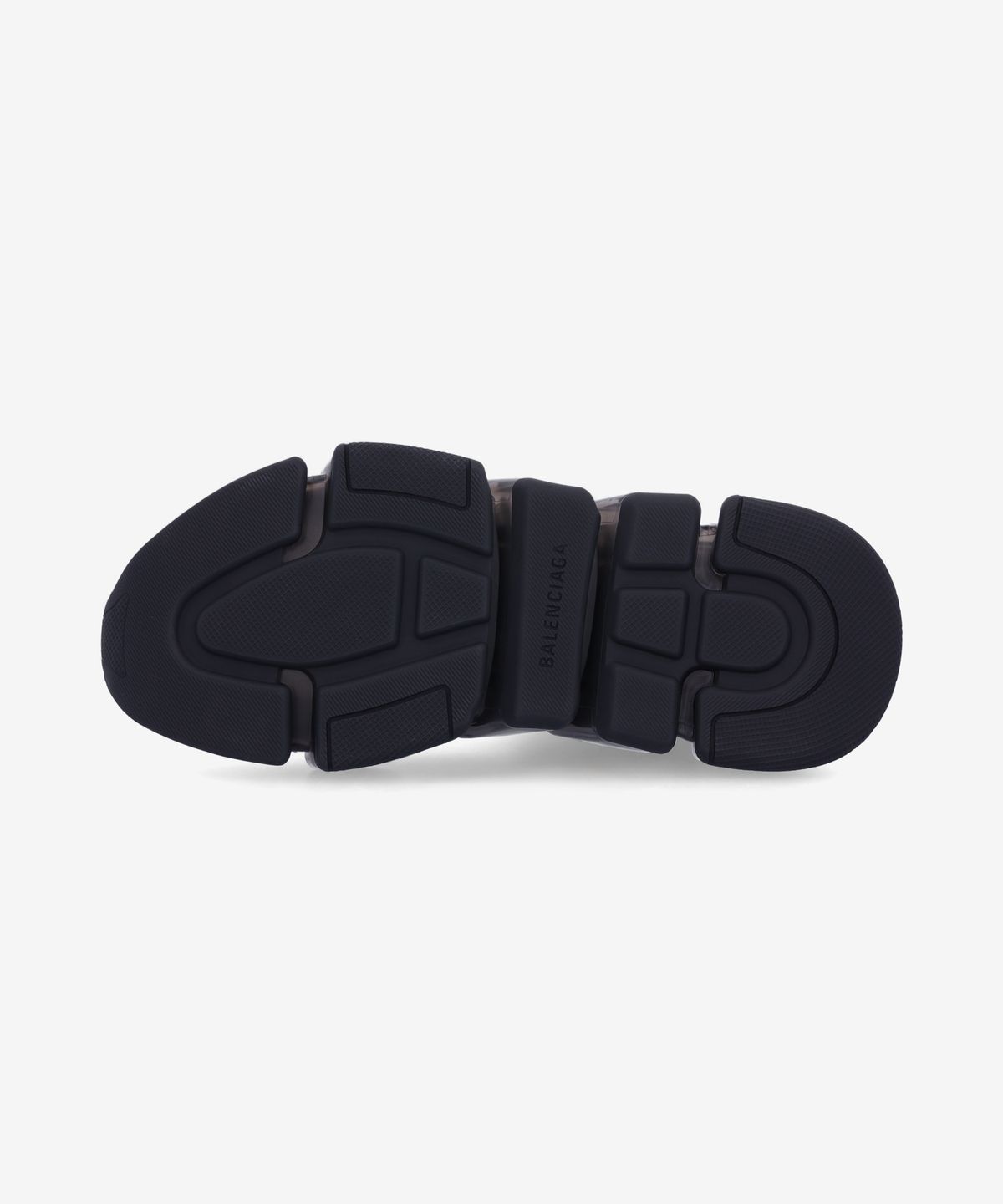 발렌시아가(BALENCIAGA) 스피드 2.0 풀 클리어 솔 그래피티 리사이클드 니트 스니커즈 - 블랙:화이트 / 617196W2DIA1190