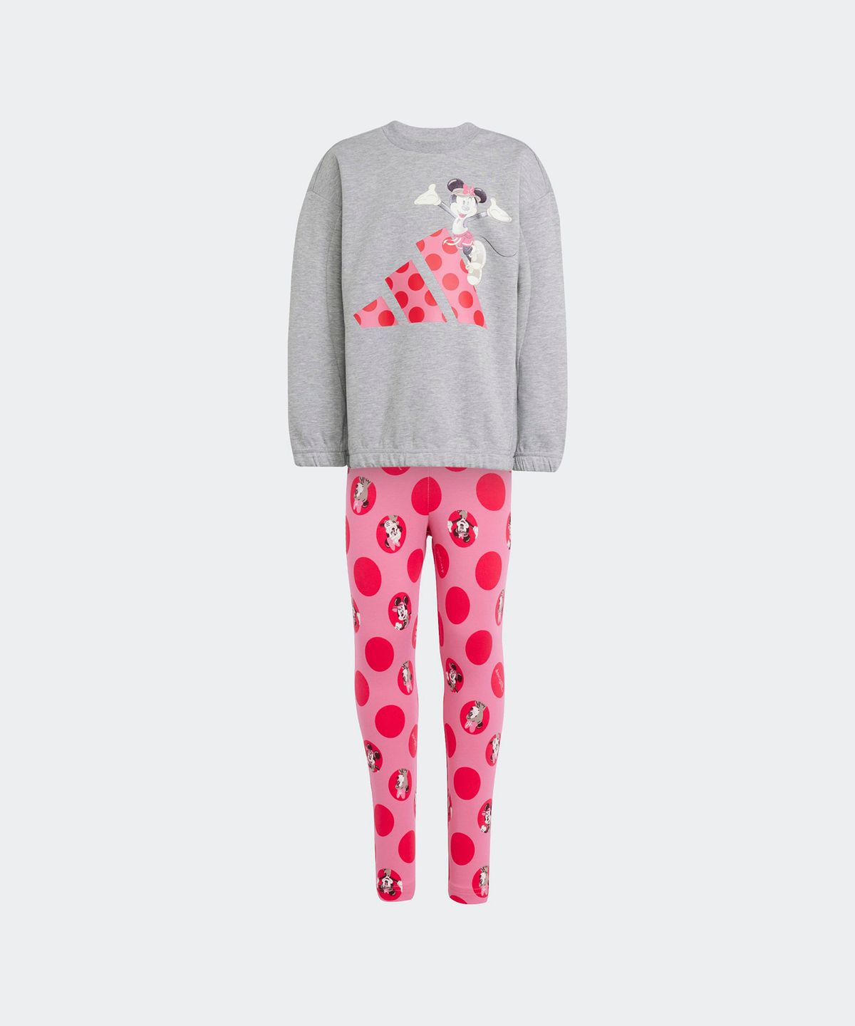 아디다스 키즈(ADIDAS KIDS) 아디다스 X 디즈니 미니마우스 레깅스 세트 - 그레이핑크 / JF3645