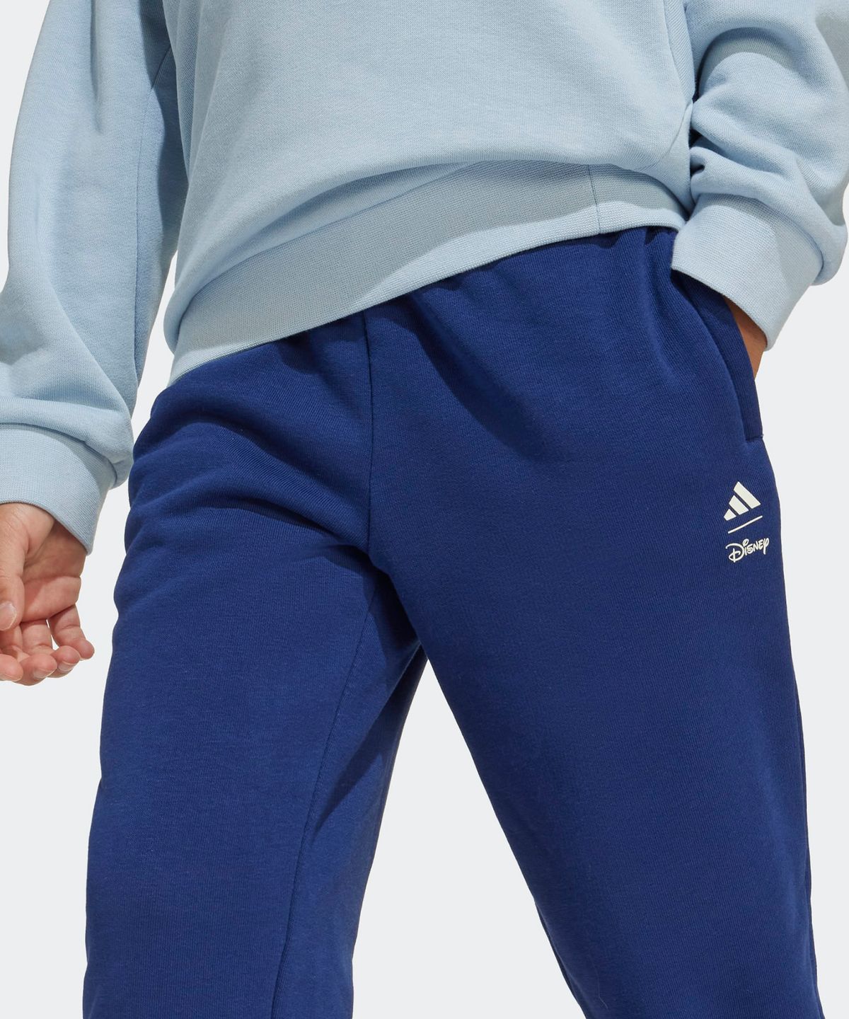 아디다스 키즈(ADIDAS KIDS) 아디다스 X 디즈니 미키마우스 스웨트셔츠 조거 세트 - 블루 / JN6100
