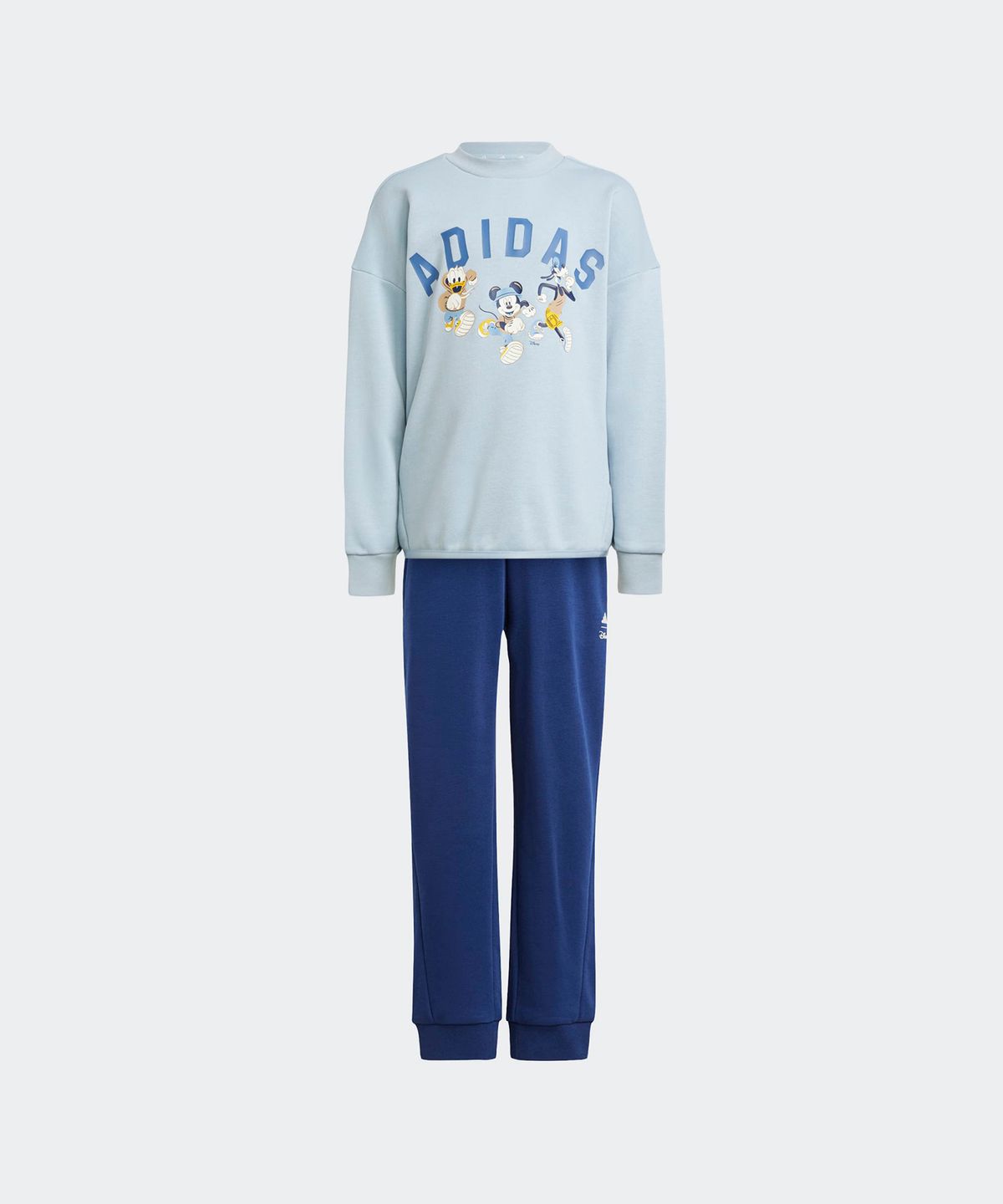 아디다스 키즈(ADIDAS KIDS) 아디다스 X 디즈니 미키마우스 스웨트셔츠 조거 세트 - 블루 / JN6100
