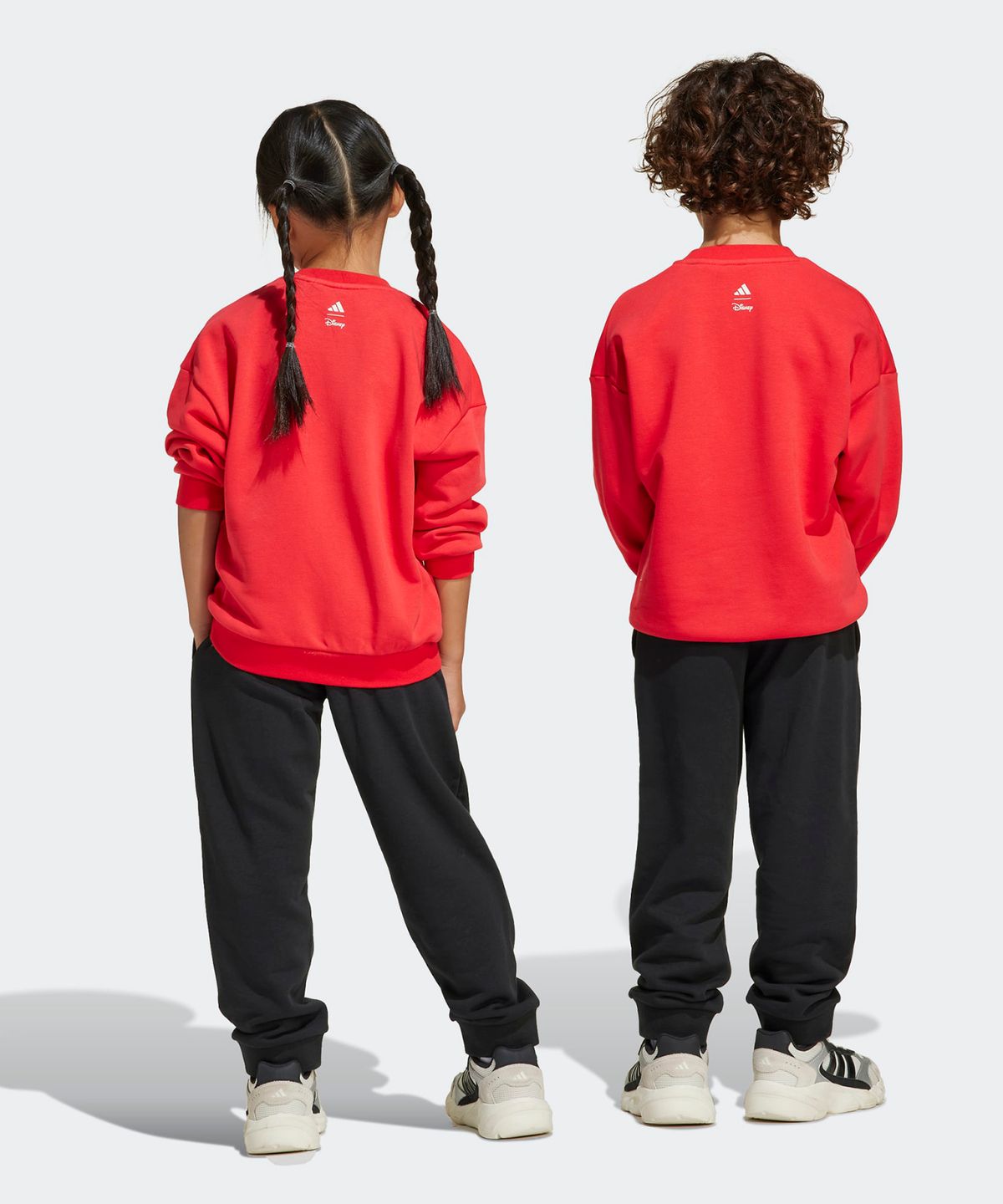 아디다스 키즈(ADIDAS KIDS) 아디다스 X 디즈니 미키마우스 스웨트셔츠 조거 세트 - 레드 / JN6101