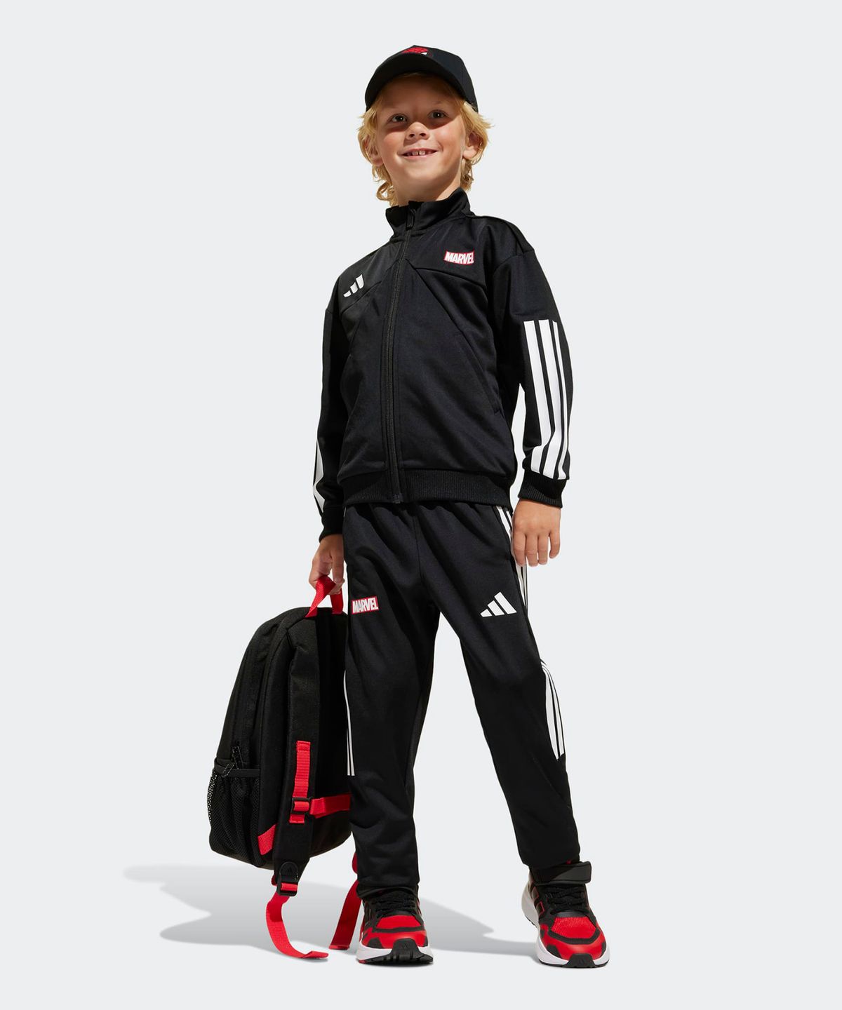 아디다스 키즈(ADIDAS KIDS) 아디다스 X 마블 스파이더맨 티로 수트 - 블랙 / JF3657